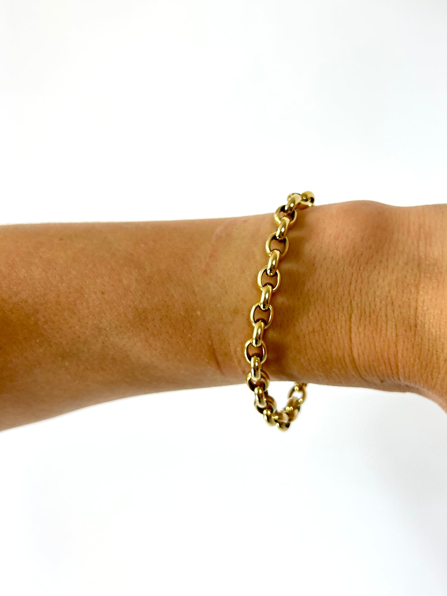 14K Yellow Gold Italian Chain Bracelet