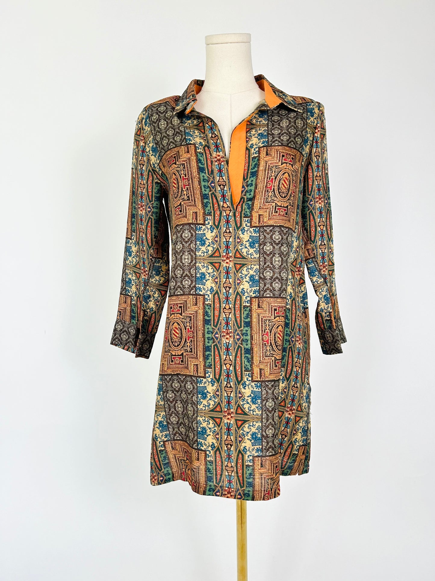 Pilar Oporto Multi Color Dress Made in Spain