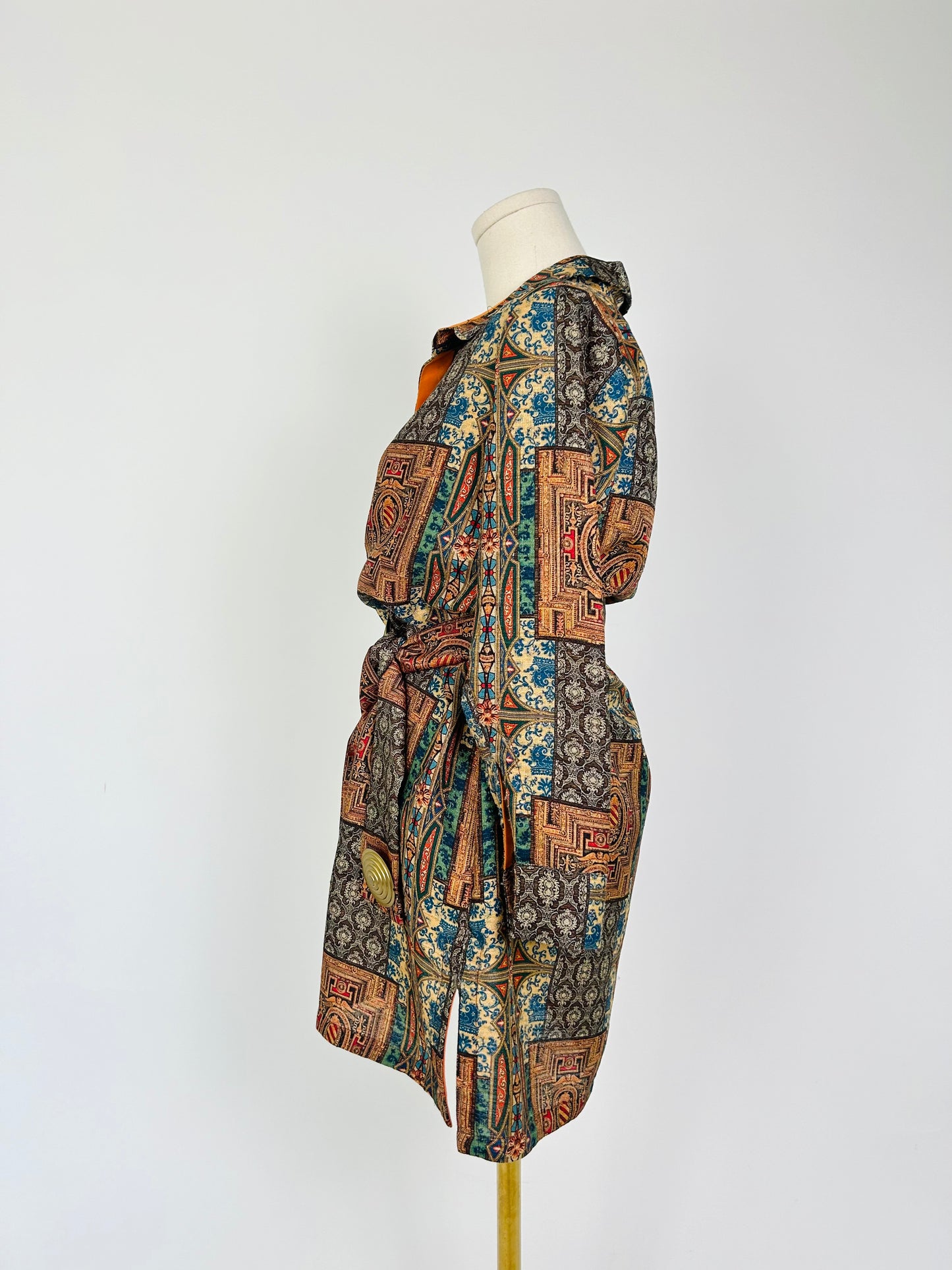 Pilar Oporto Multi Color Dress Made in Spain