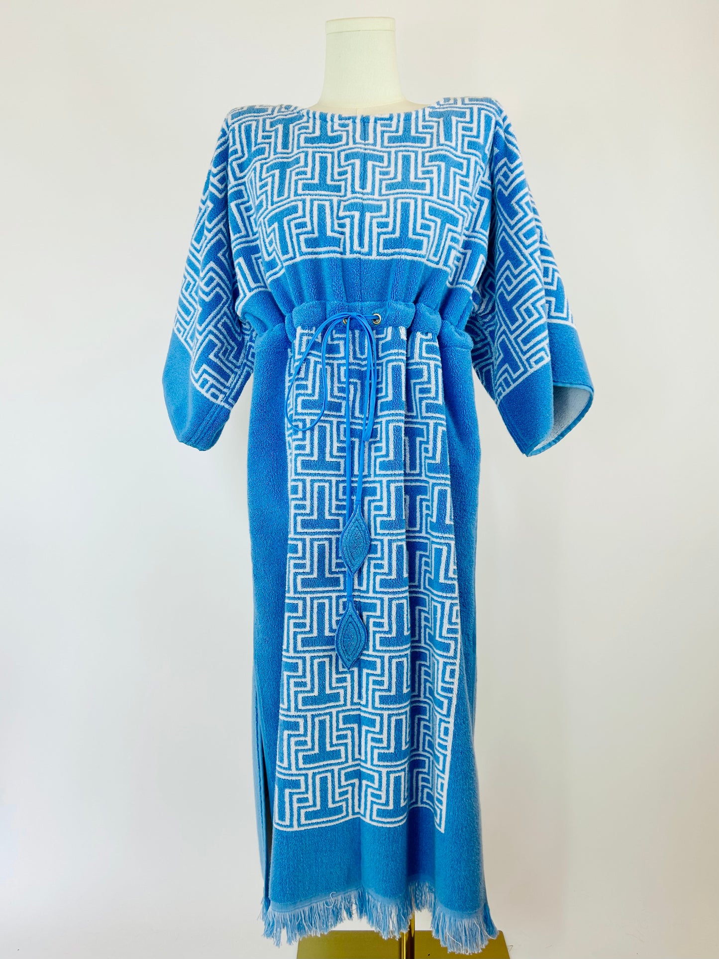 Tory Burch Blue and White Towel Dress