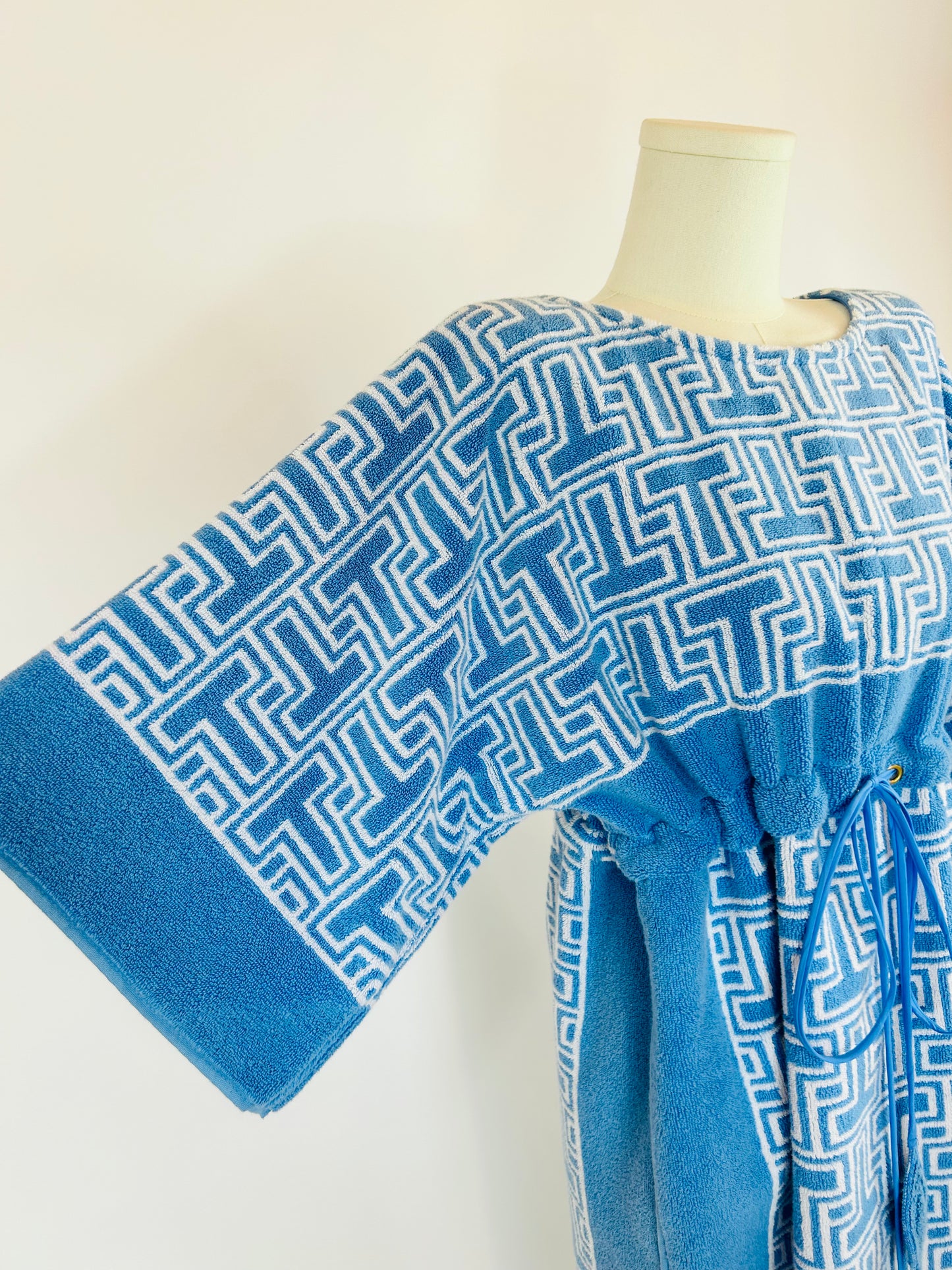 Tory Burch Blue and White Towel Dress