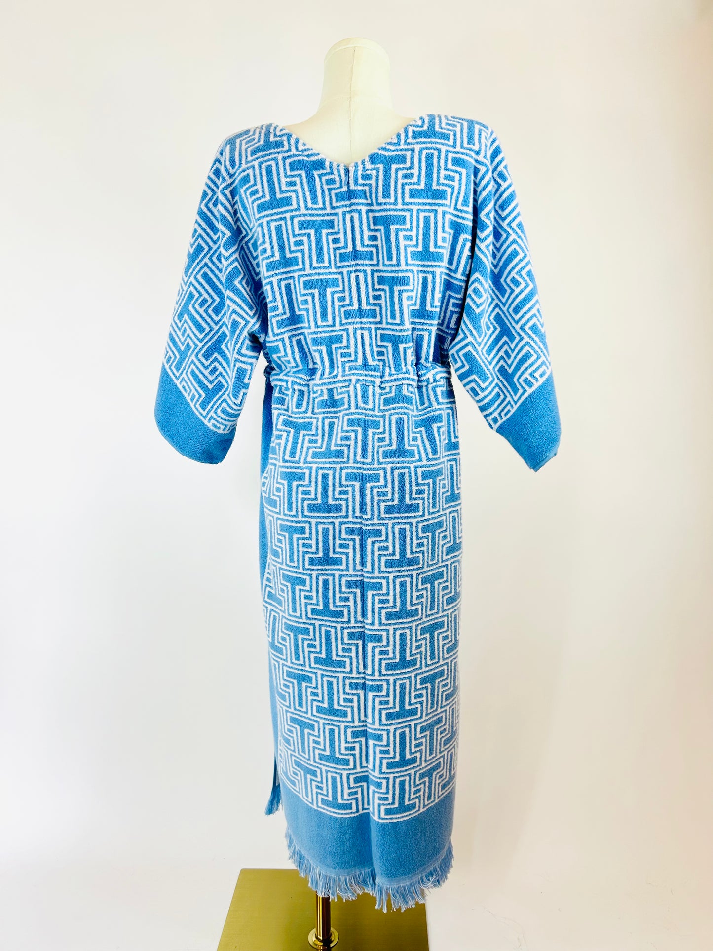 Tory Burch Blue and White Towel Dress