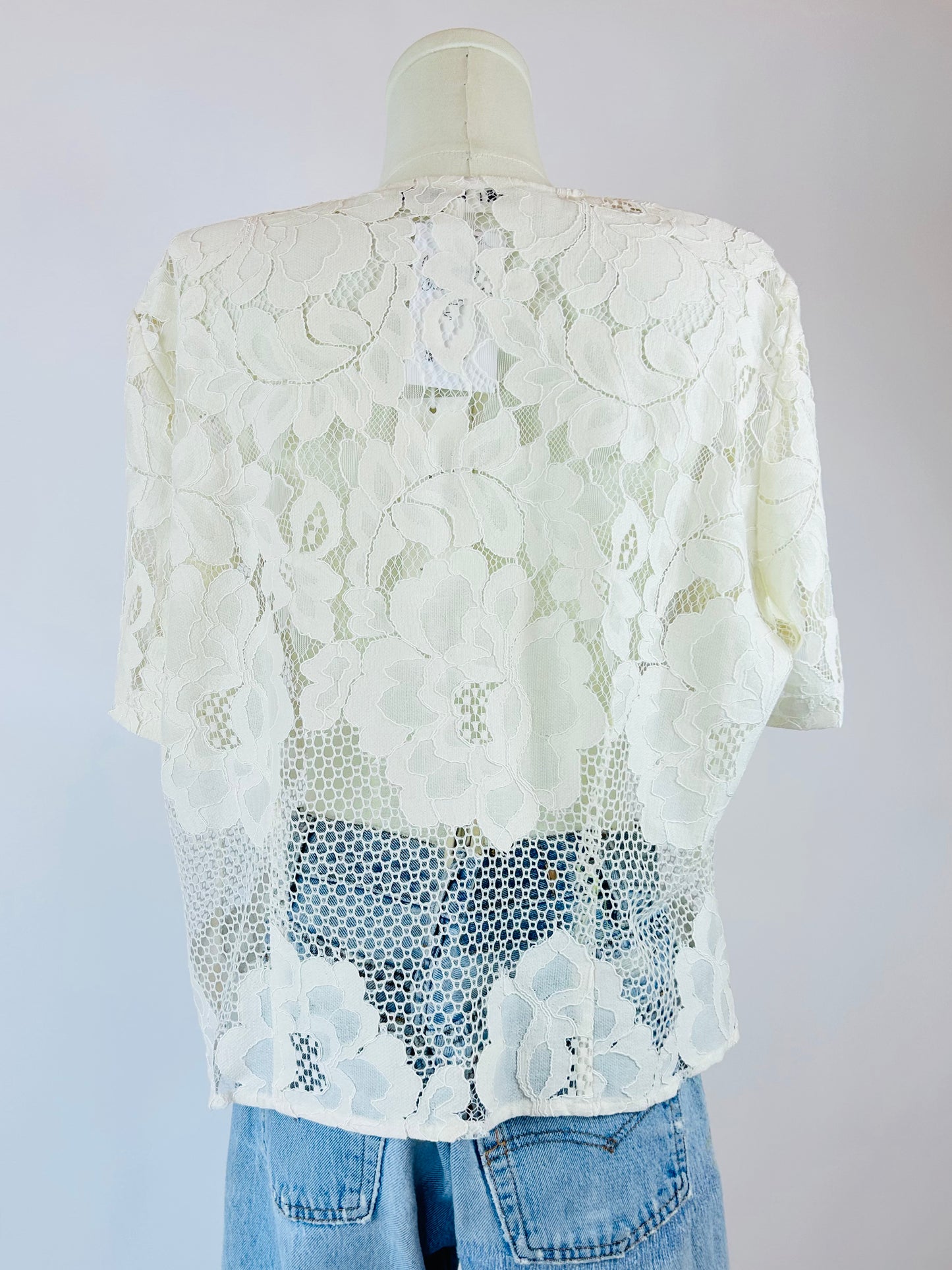Mr. Larkin Cream Lace Top