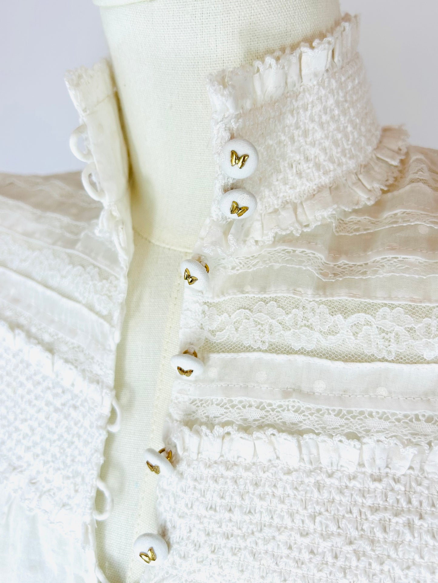 Zimmerman Cream Smocked Blouse