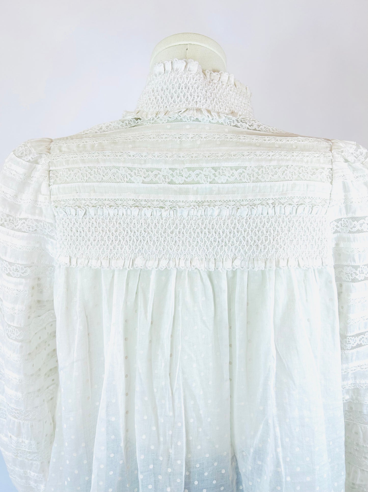 Zimmerman Cream Smocked Blouse