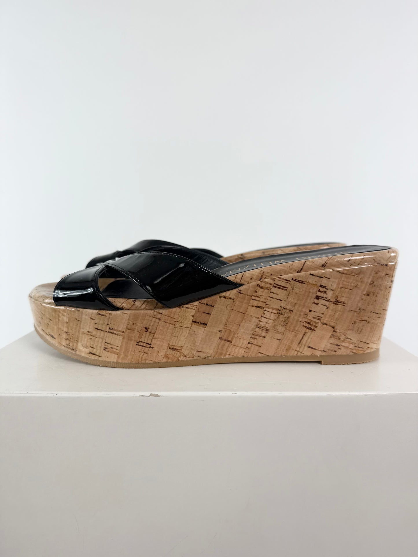 Stuart Weitzman Carman Black Wedge