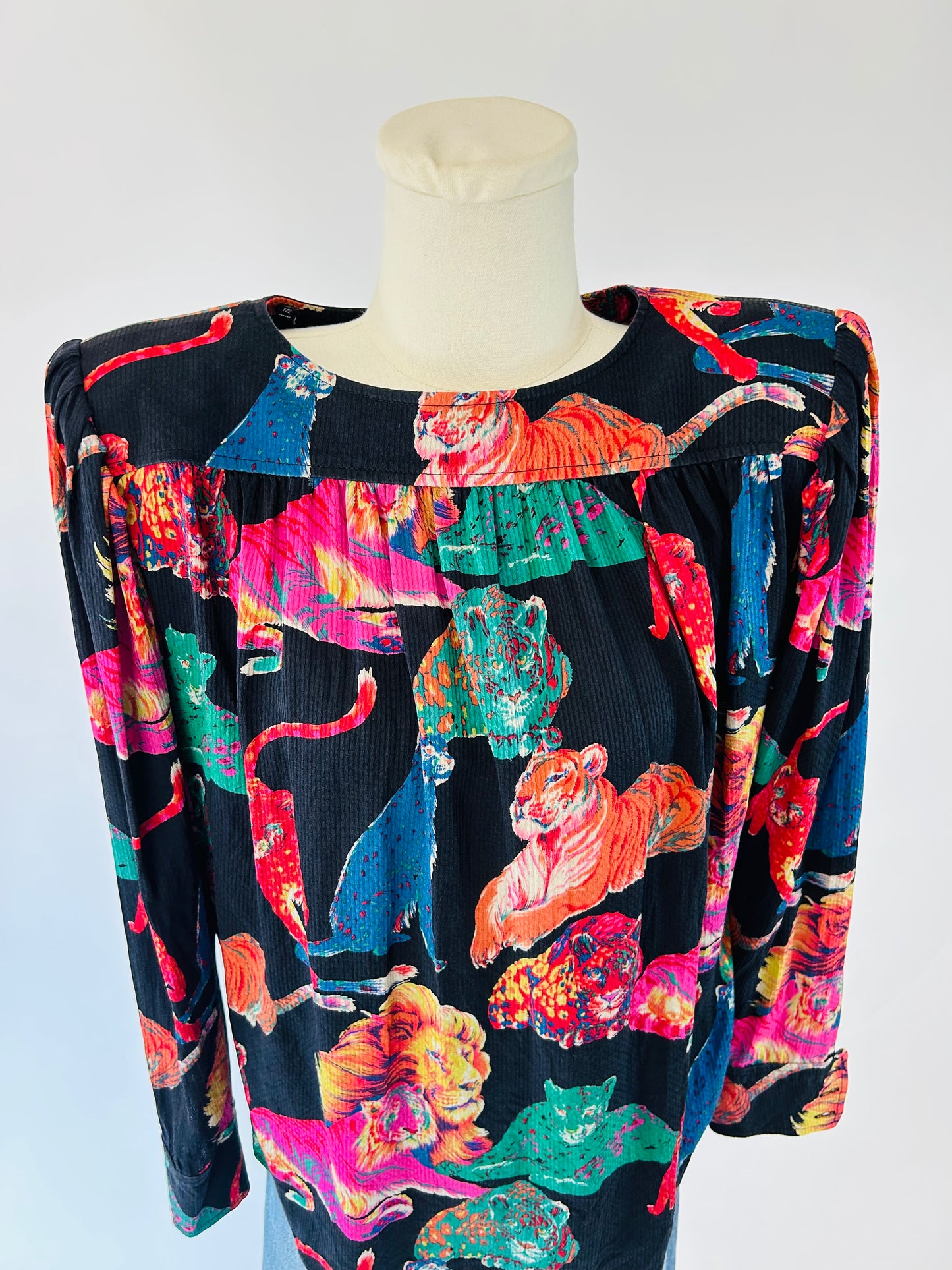 Vintage Ungaro Animal Print top