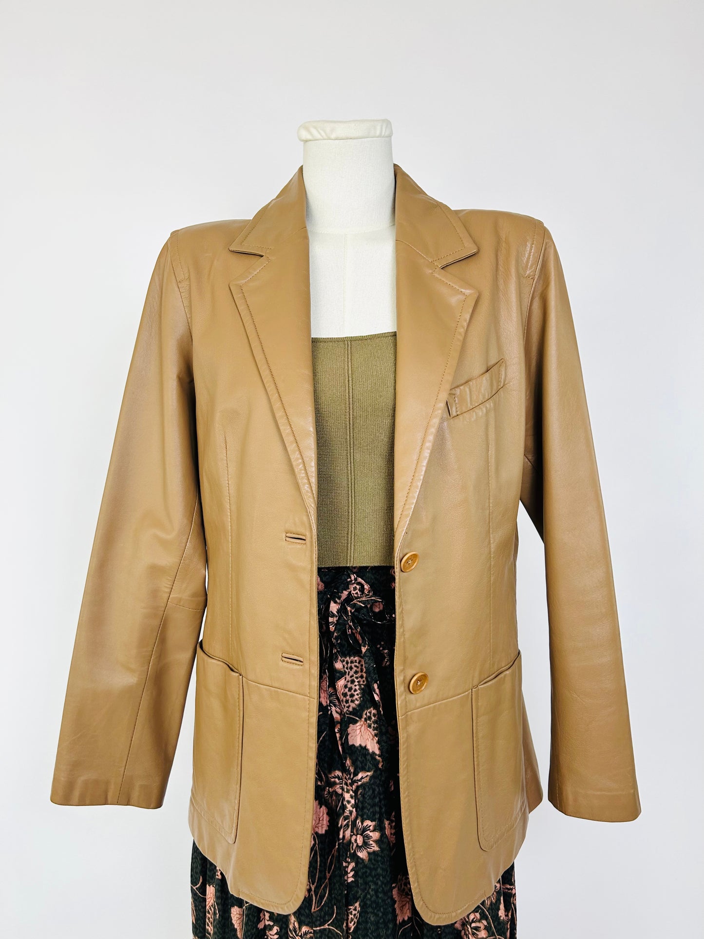 Vintage Margaret Godfrey Leather Blazer