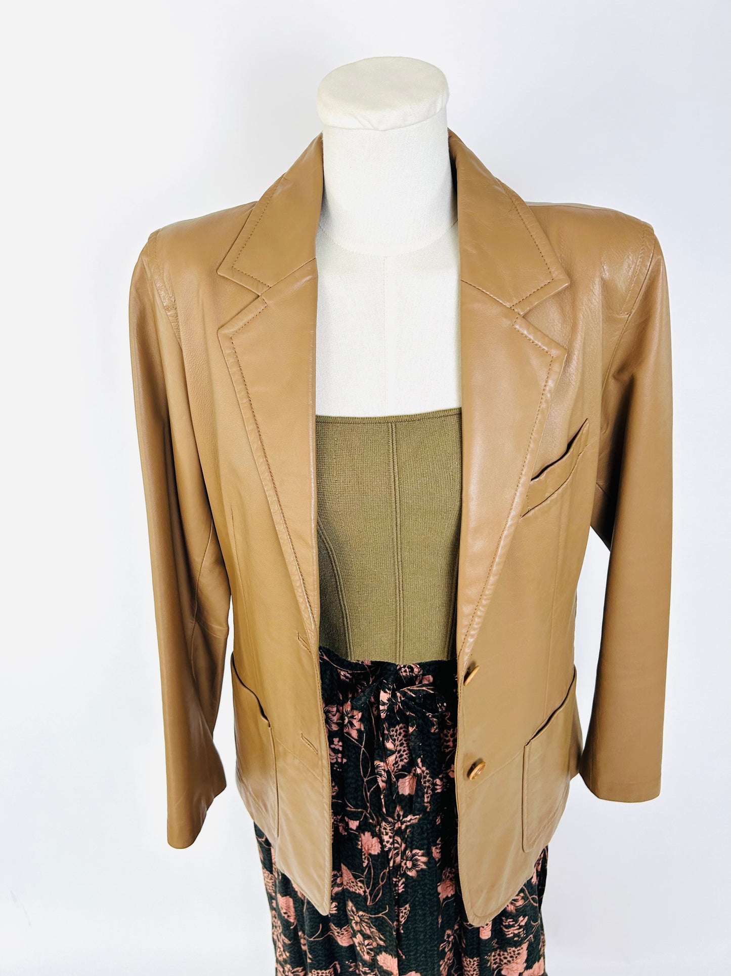 Vintage Margaret Godfrey Leather Blazer