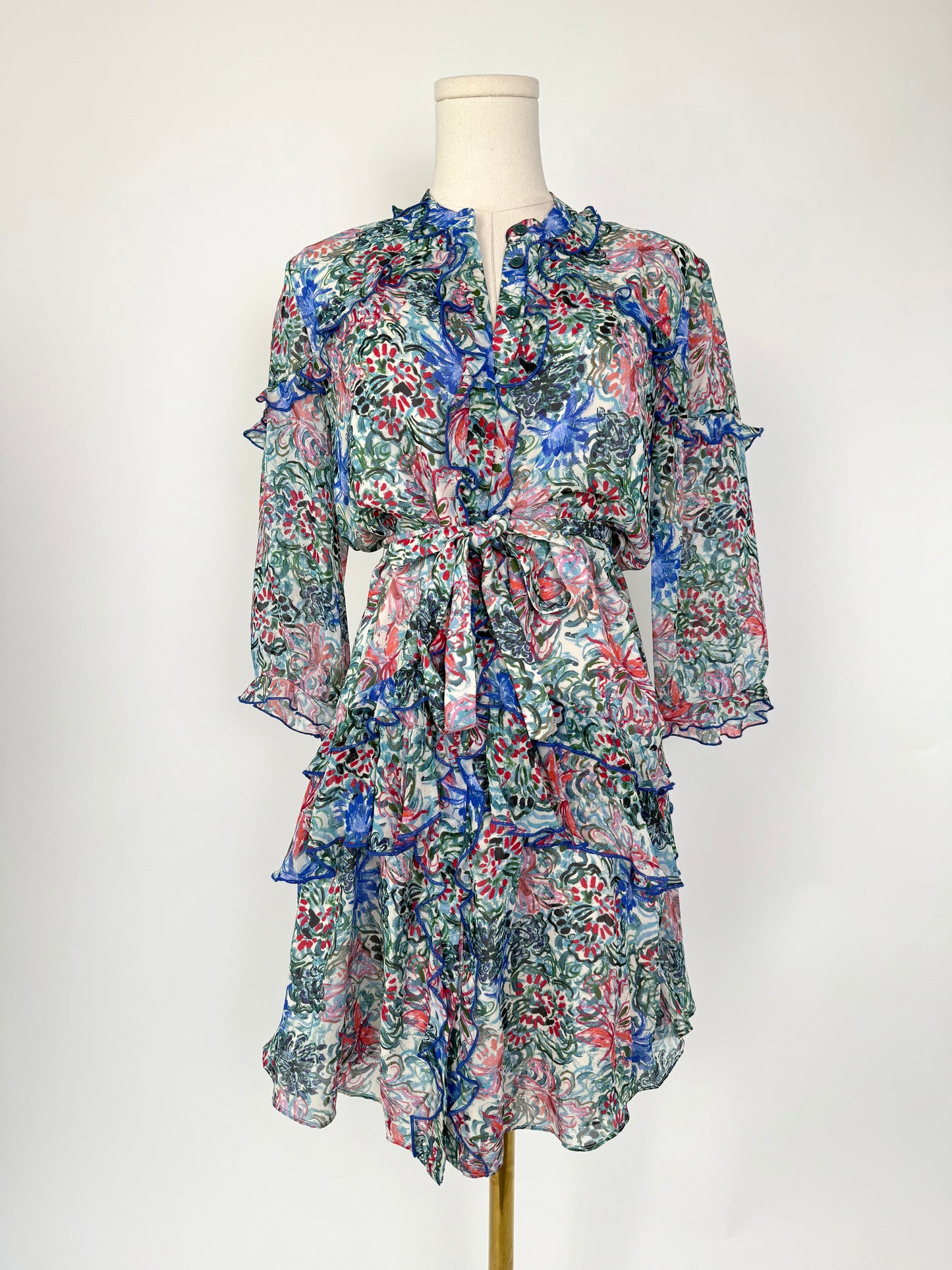 Saloni Tilly Ruffle Dress