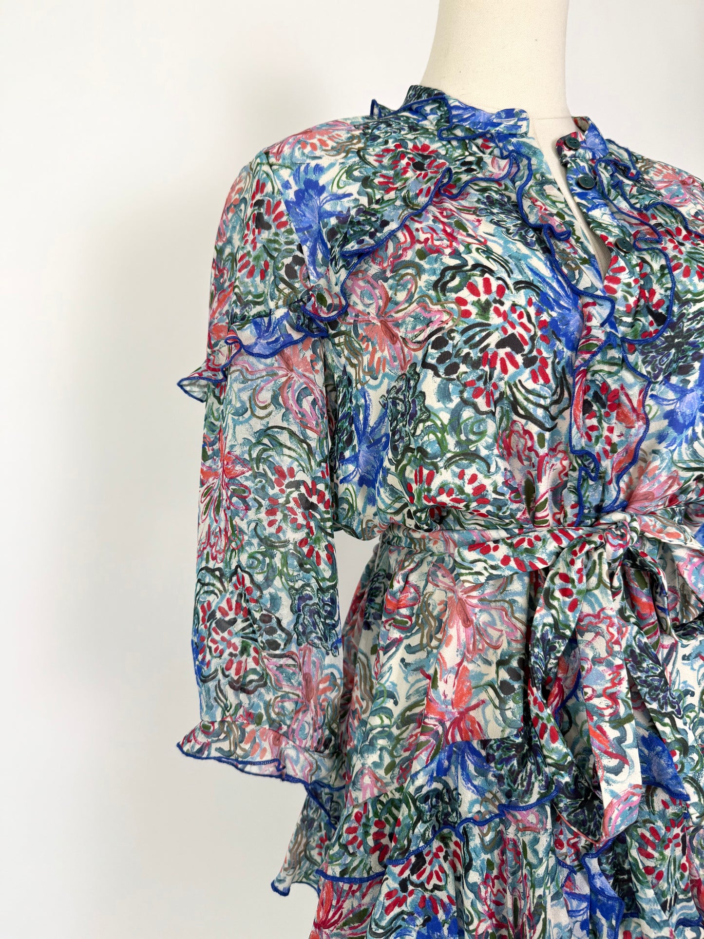 Saloni Tilly Ruffle Dress