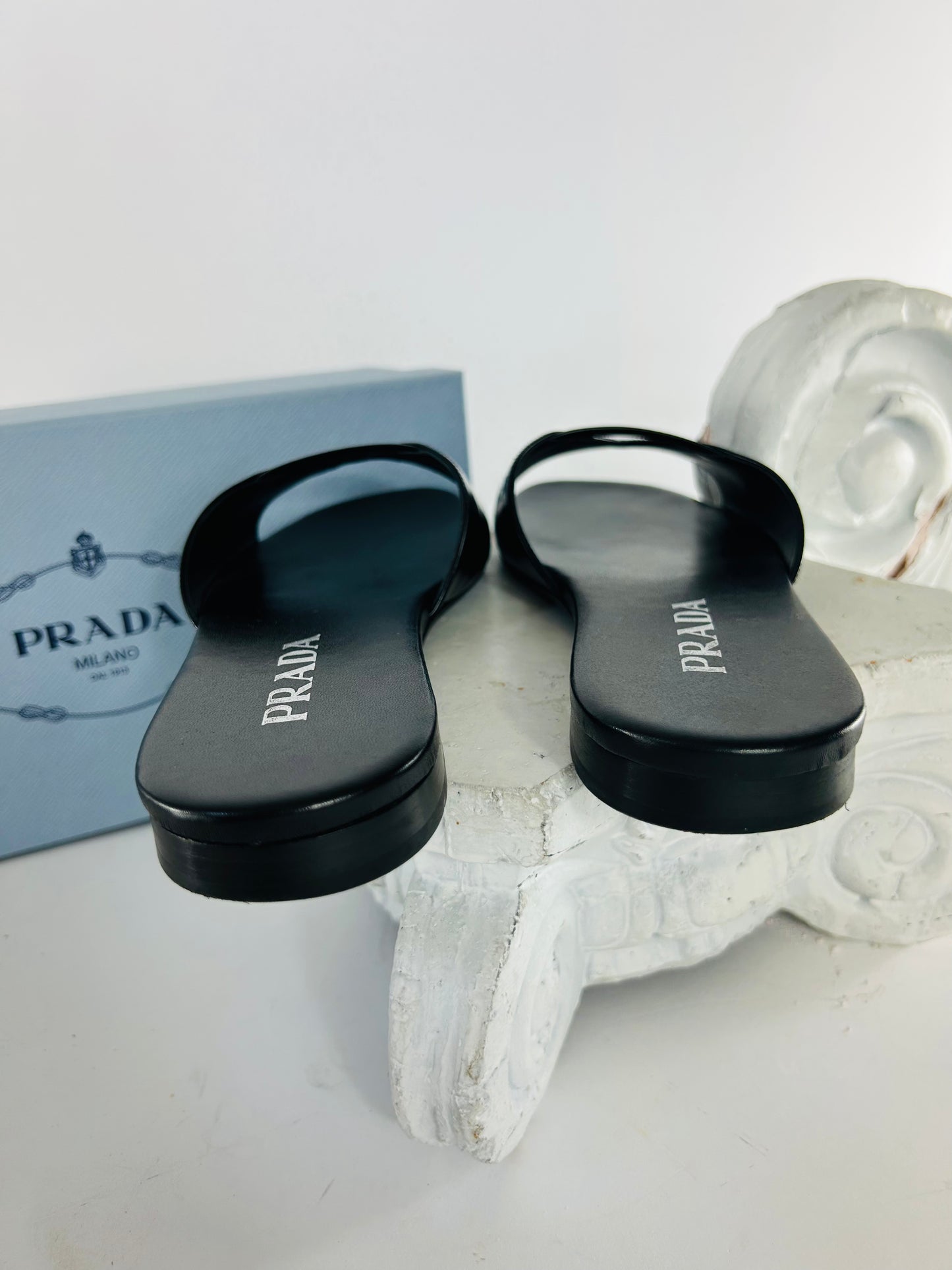 Prada Black Slide
