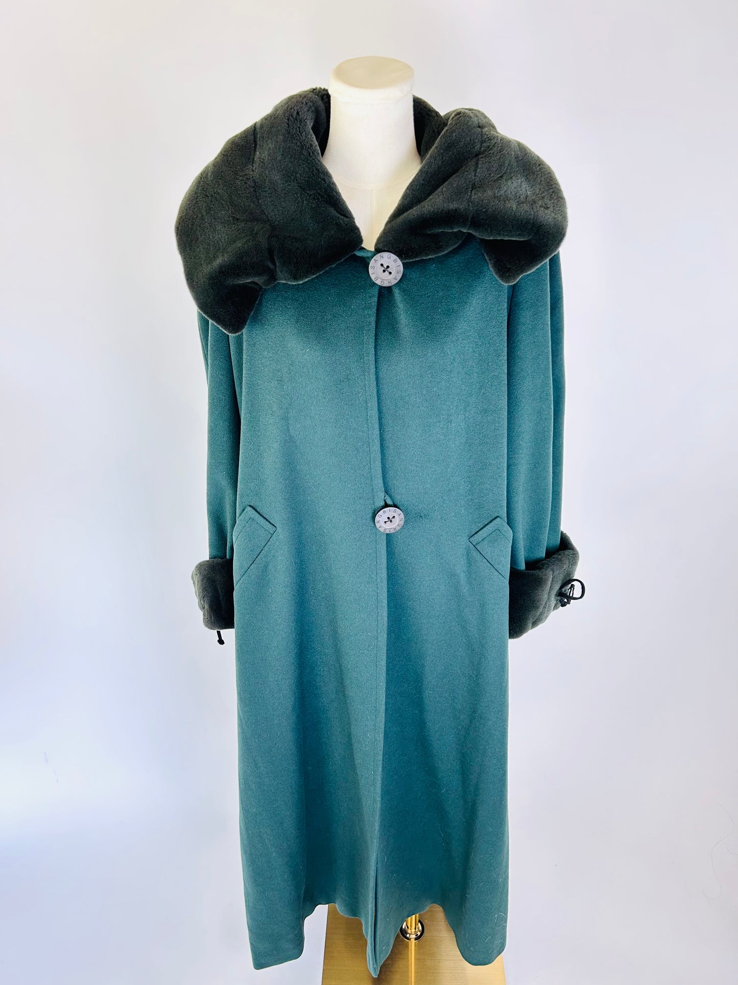 Vintage Neiman Marcus Forest Green Coat
