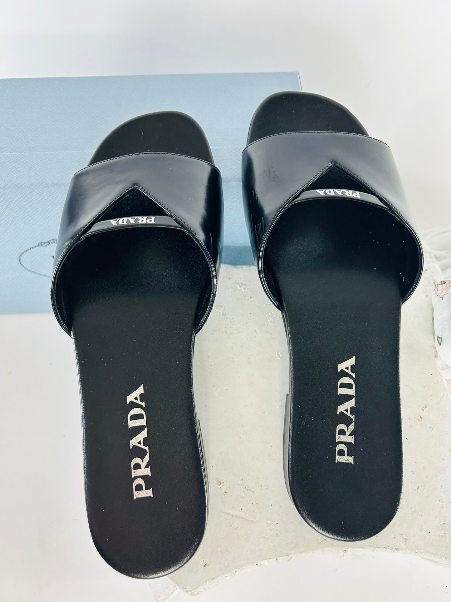Prada Black Slide