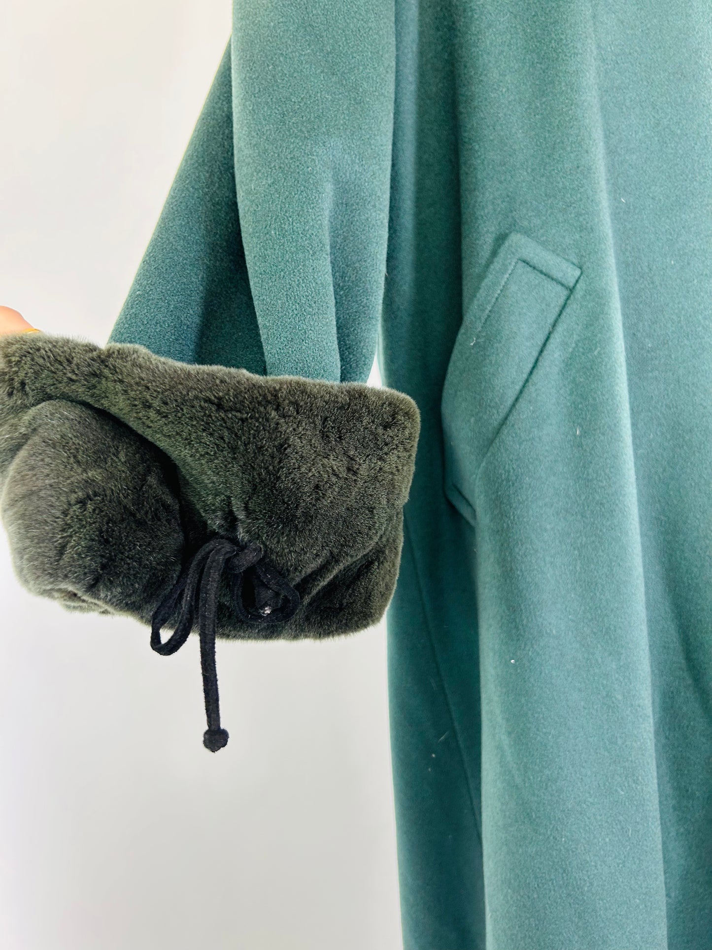 Vintage Neiman Marcus Forest Green Coat
