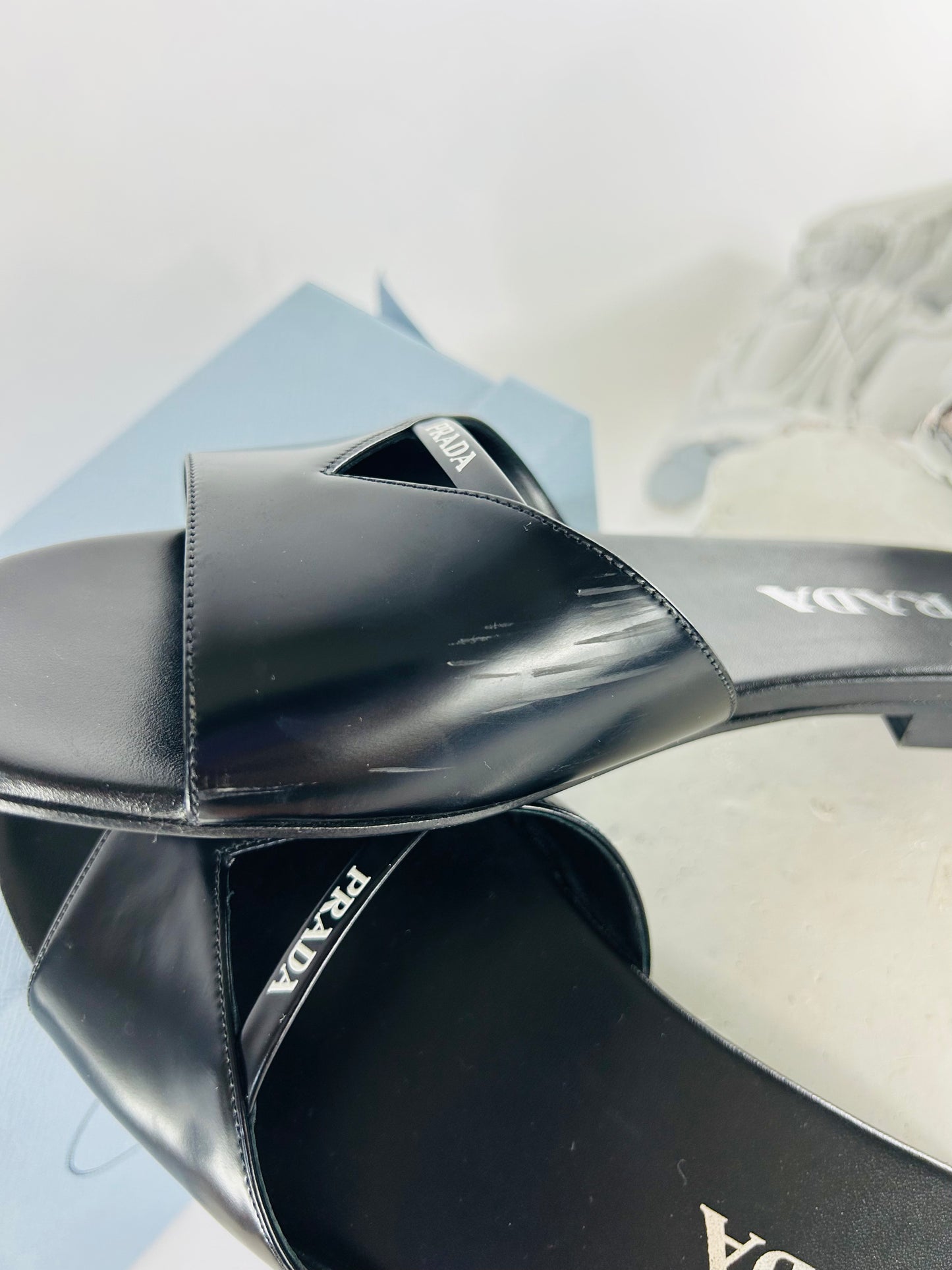 Prada Black Slide