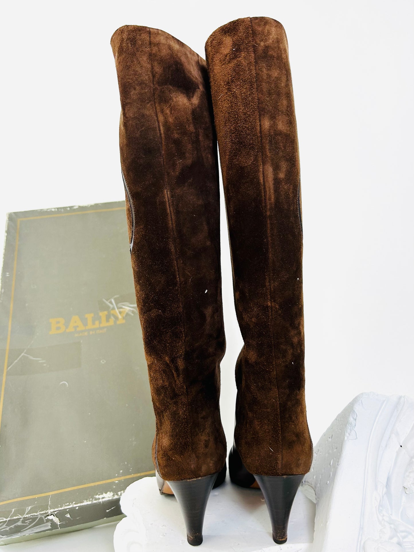 Vintage Bally Suede Heeled Boot