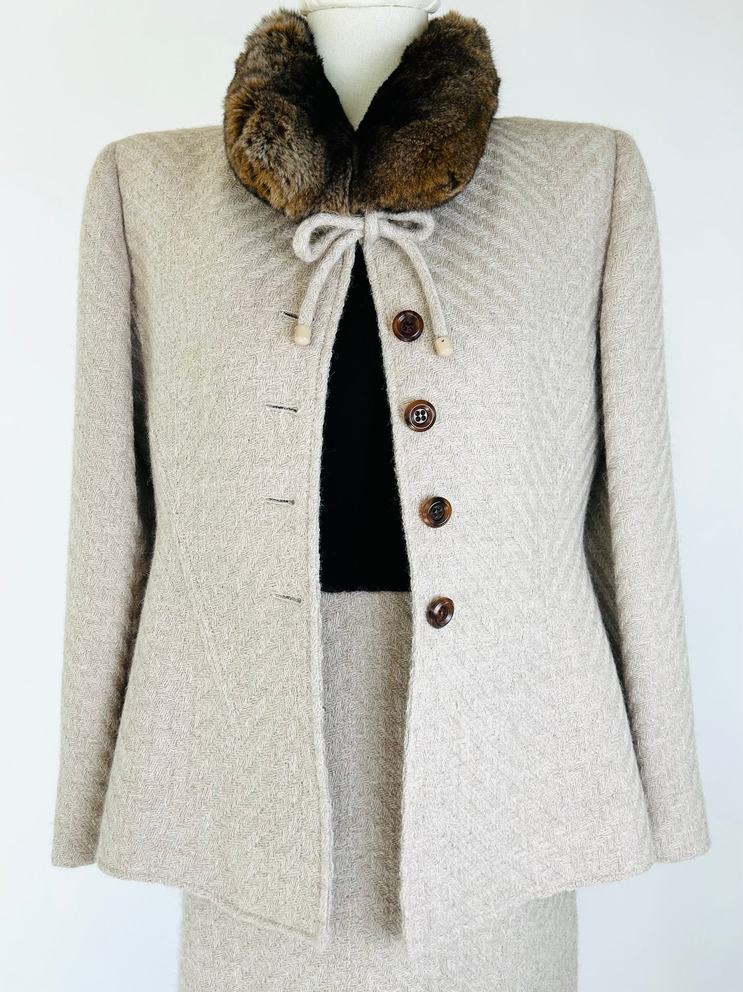 Vintage Valentino Skirt and Jacket Set