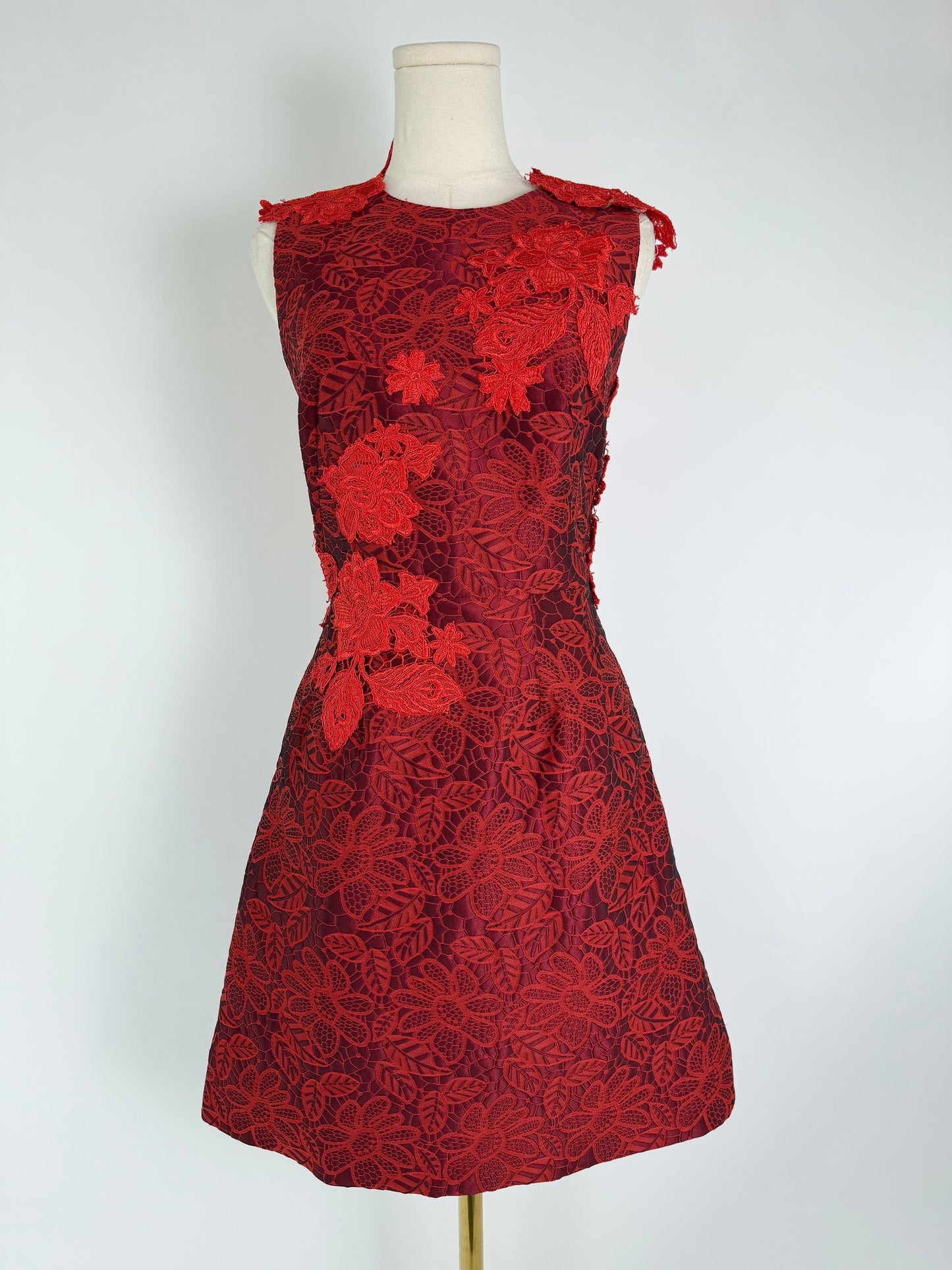 Monique Lhuillier Brocade Dress