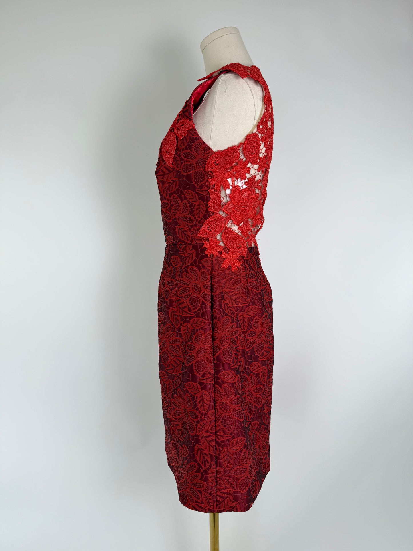 Monique Lhuillier Brocade Dress