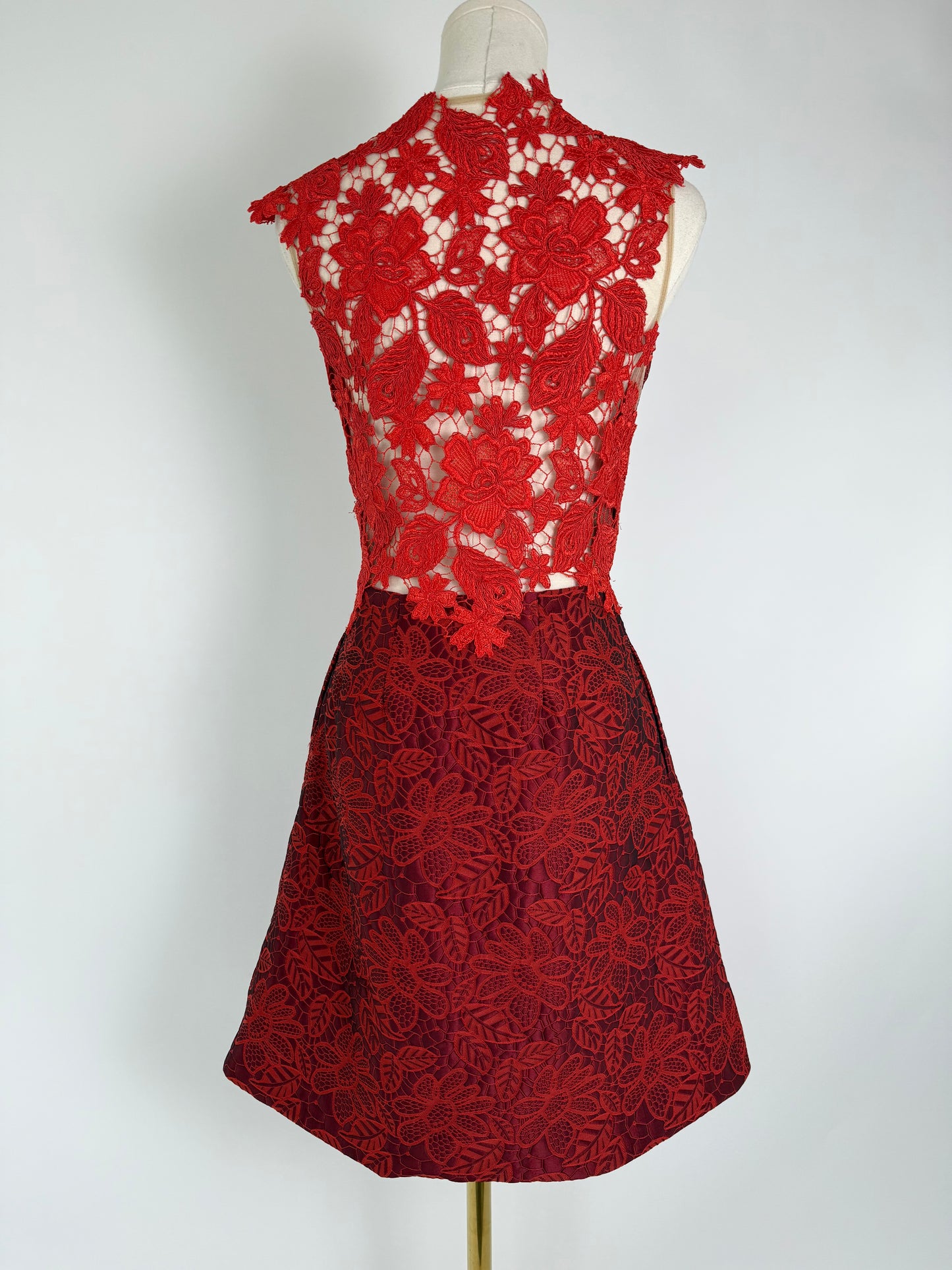 Monique Lhuillier Brocade Dress