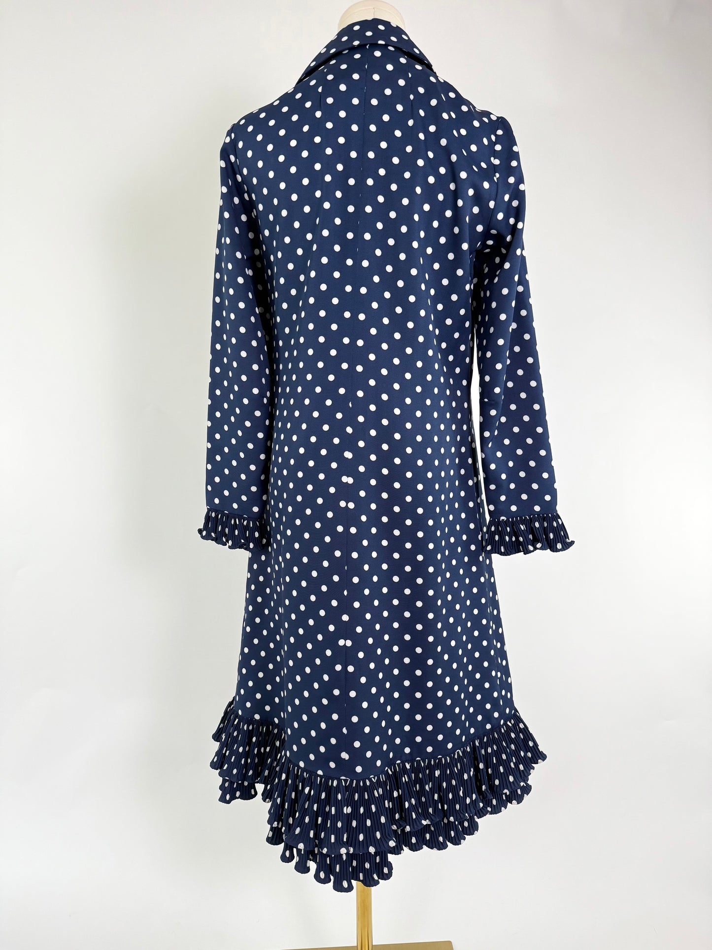 Vintage Victor Costa Midi Polka Dot Dress