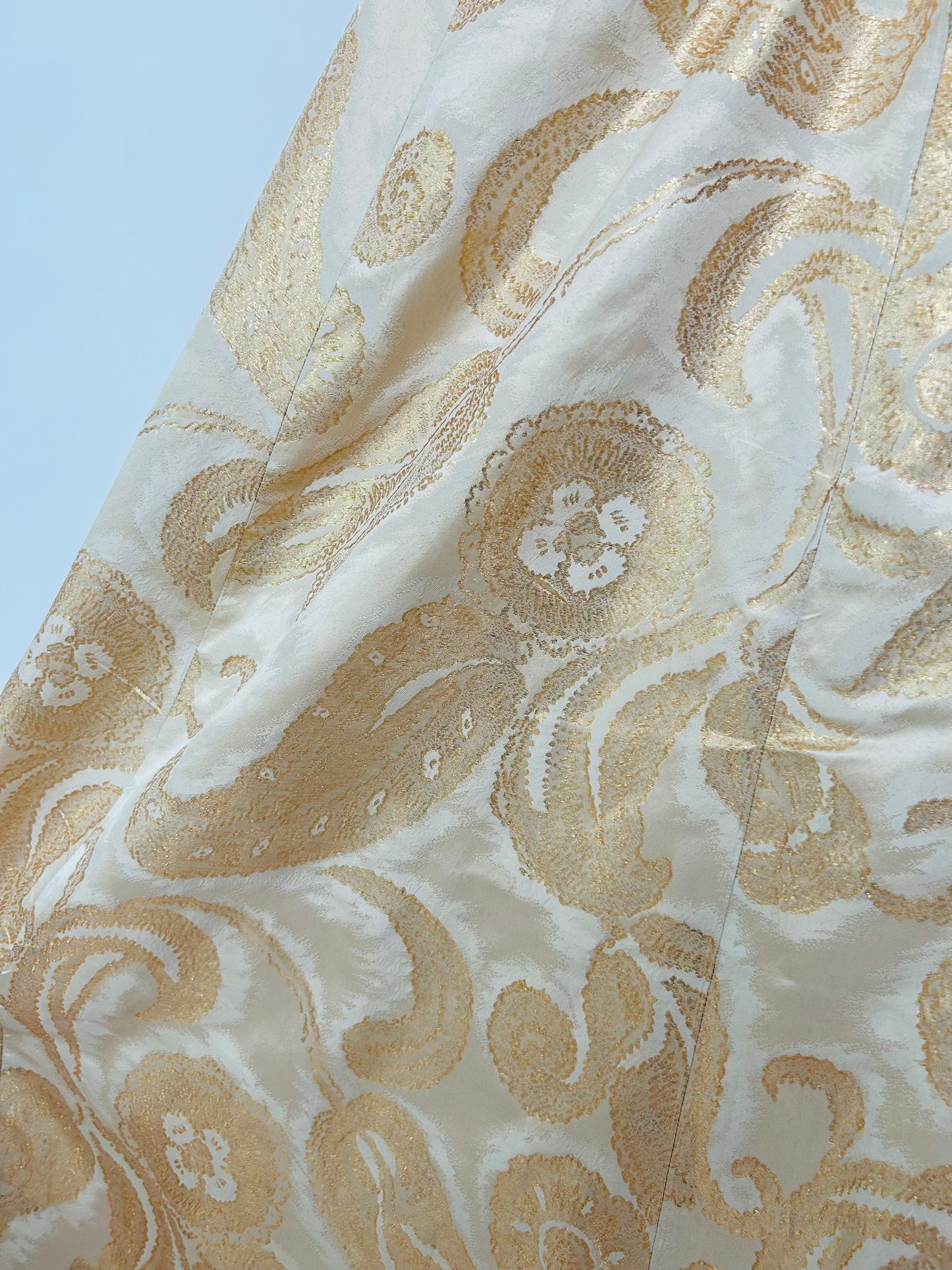 Vintage Malcom Star Brocade Maxi Dress