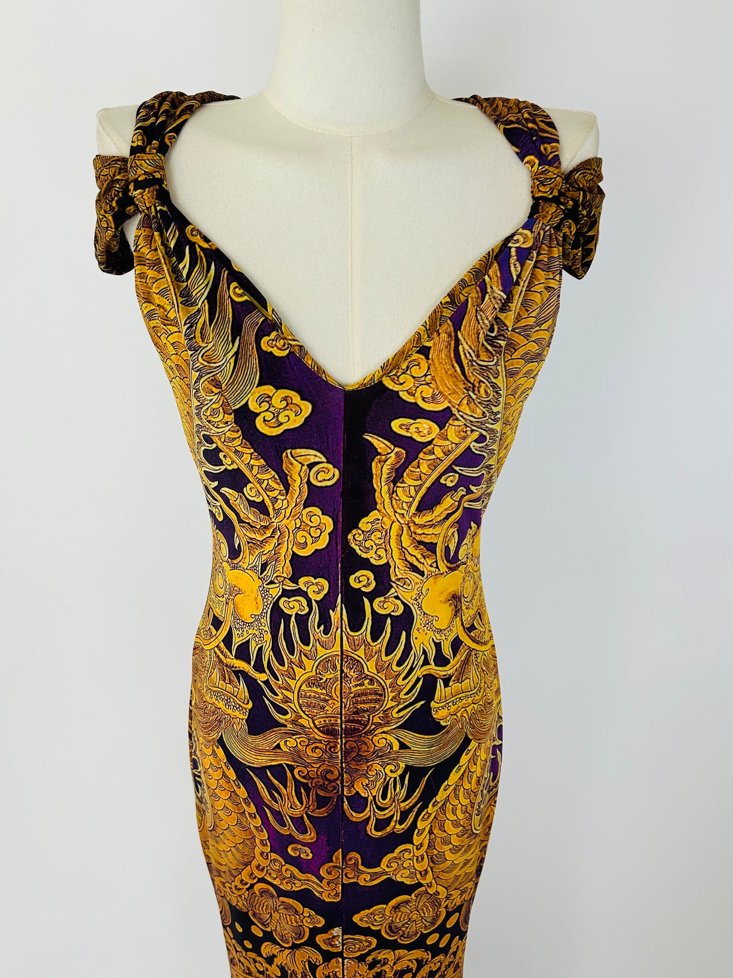 Roberto Cavalli Dragon Collectors Maxi Dress