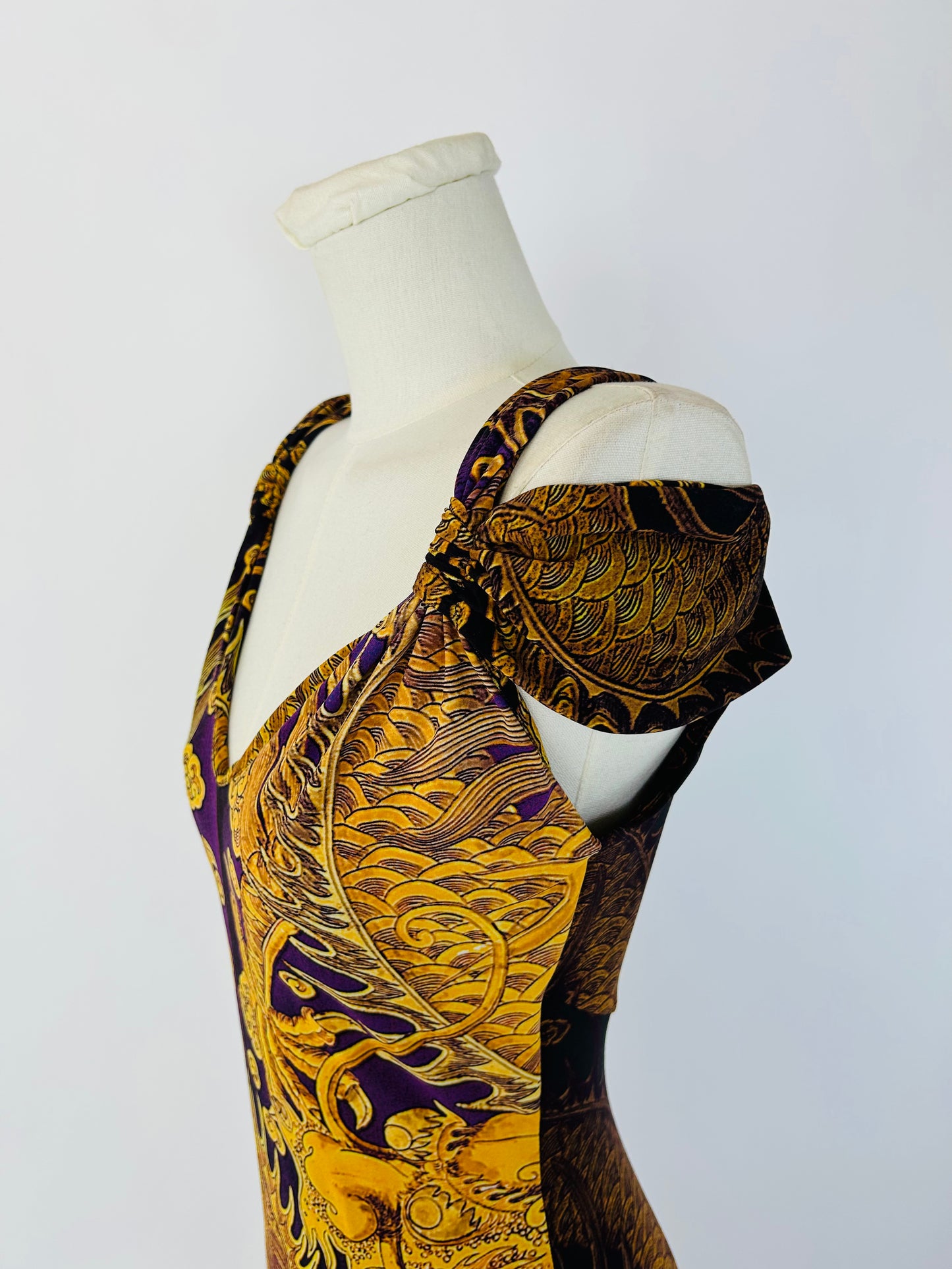 Roberto Cavalli Dragon Collectors Maxi Dress