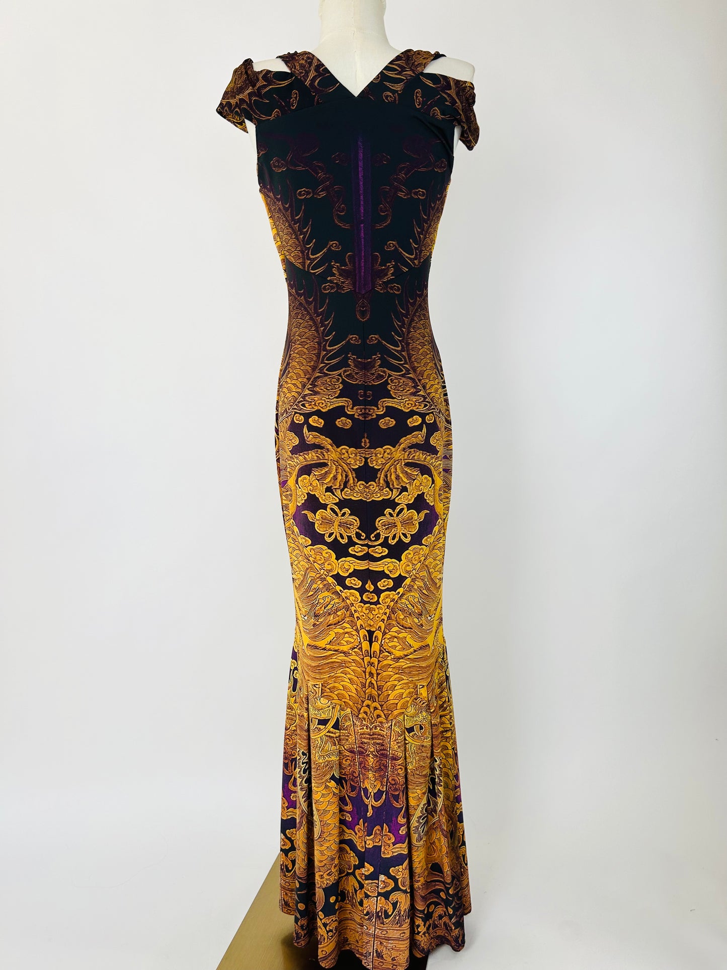 Roberto Cavalli Dragon Collectors Maxi Dress