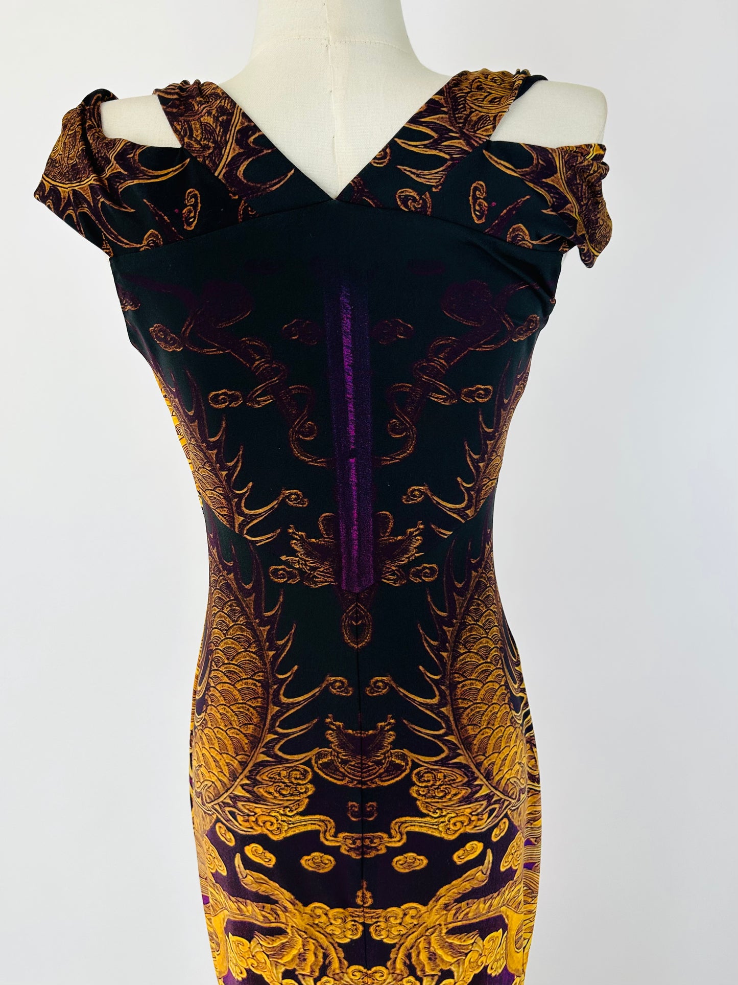 Roberto Cavalli Dragon Collectors Maxi Dress