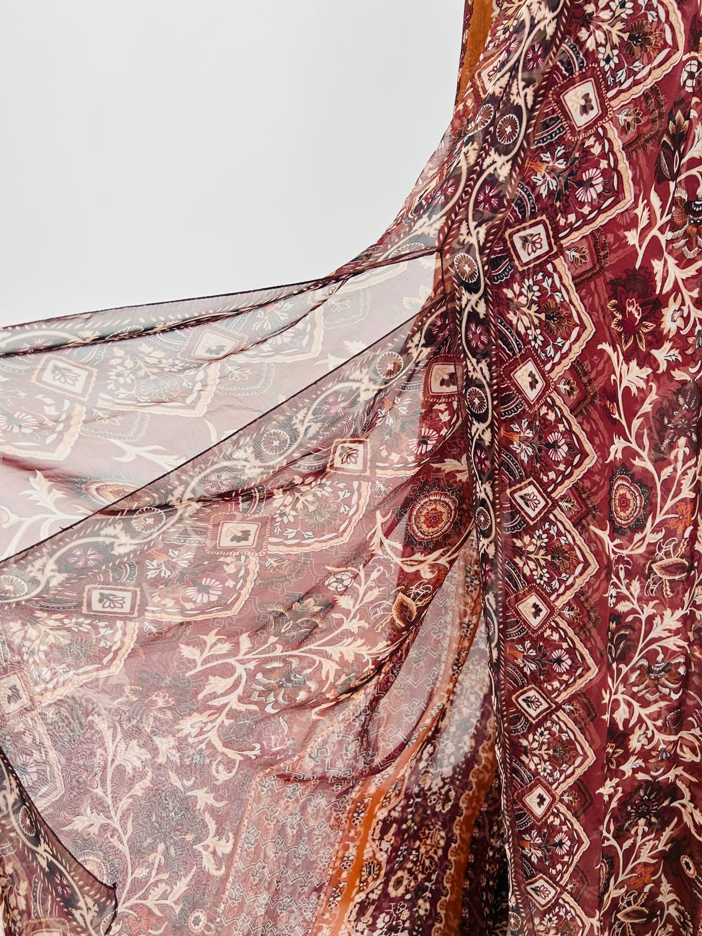 Vintage Oscar de la Renta Silk Maxi Dress
