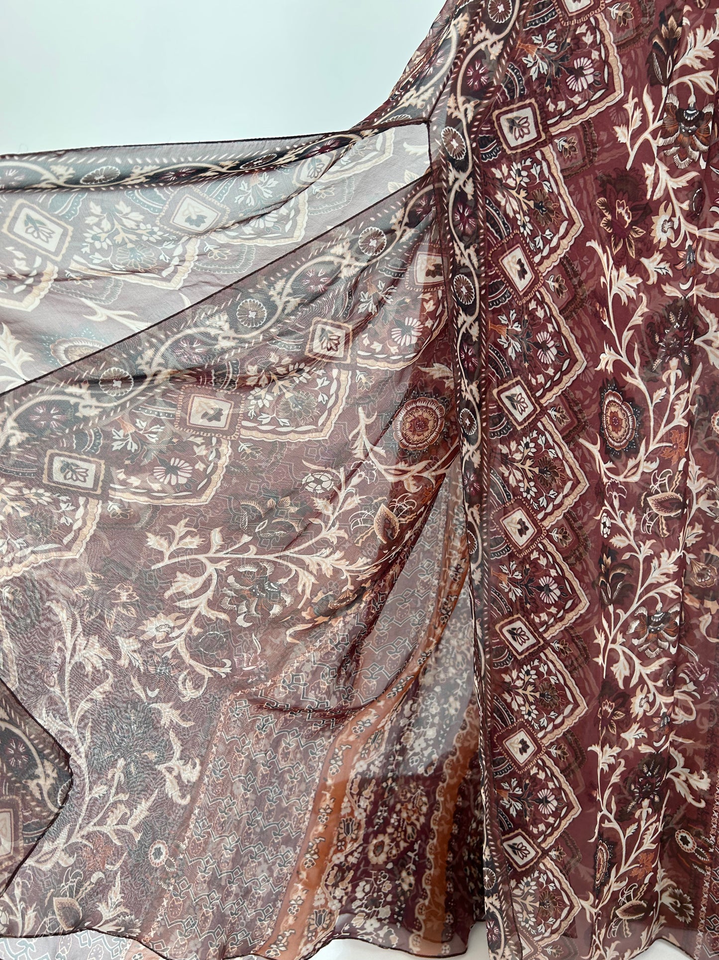 Vintage Oscar de la Renta Silk Maxi Dress
