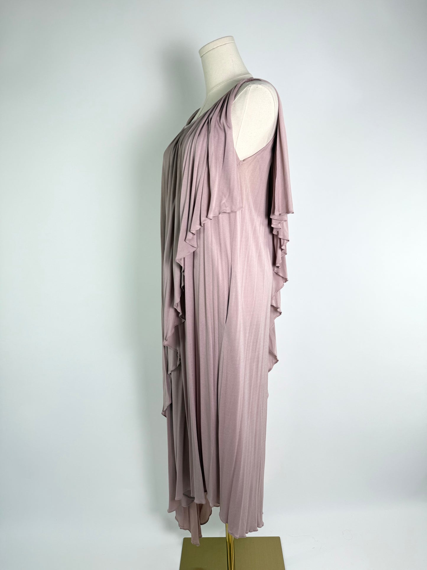 Vintage Scott Barrie 70's Asymmetrical Mauve Collectors Dres