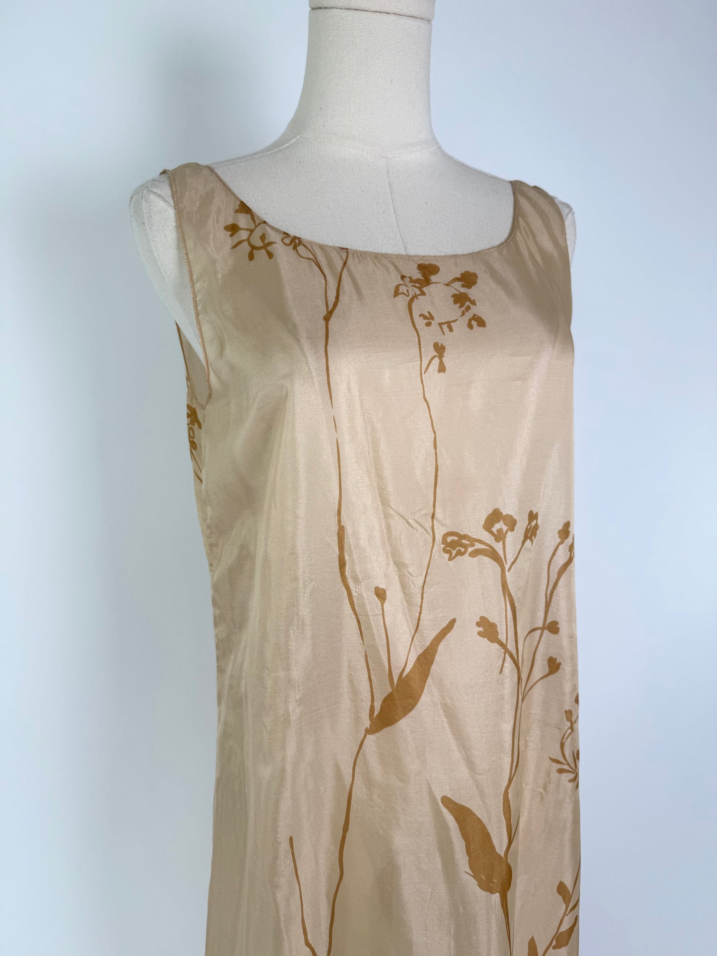 Vintage 1940's Silk Midi Dress