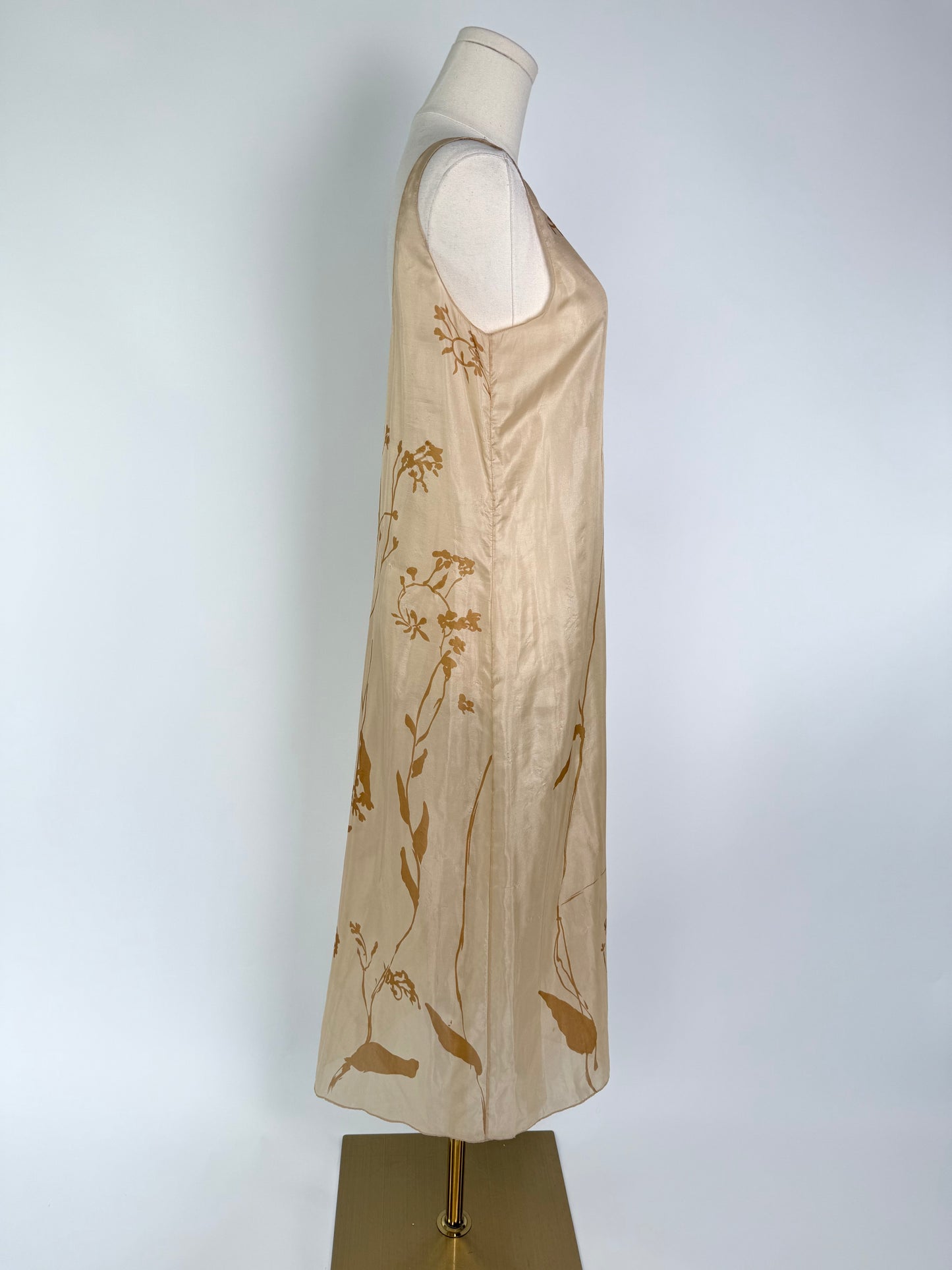Vintage 1940's Silk Midi Dress