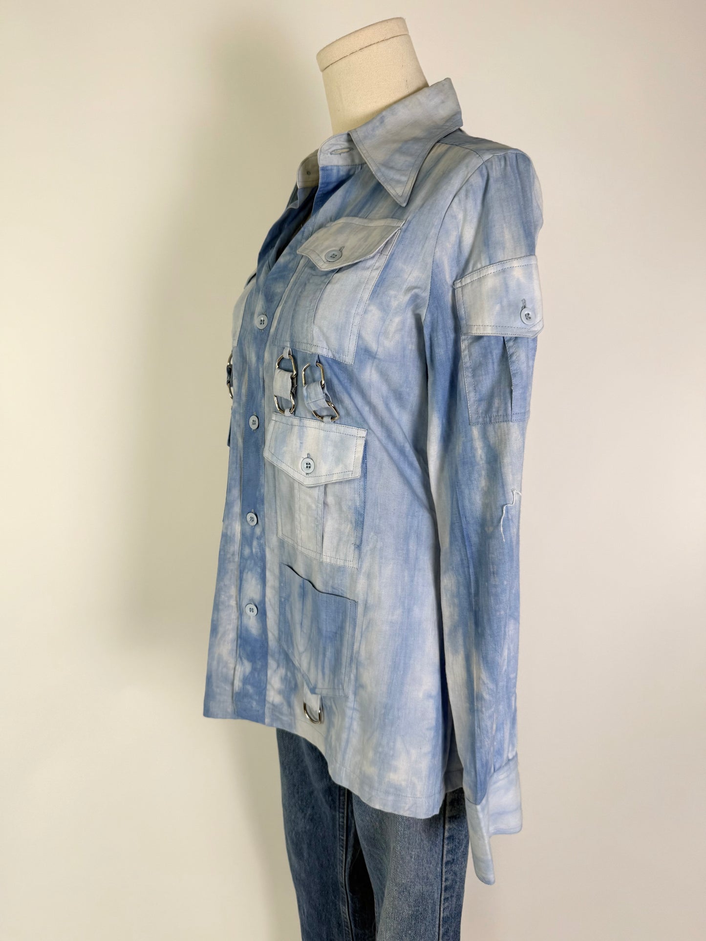 Vintage Jeanne Campbell Light Blue Shirt