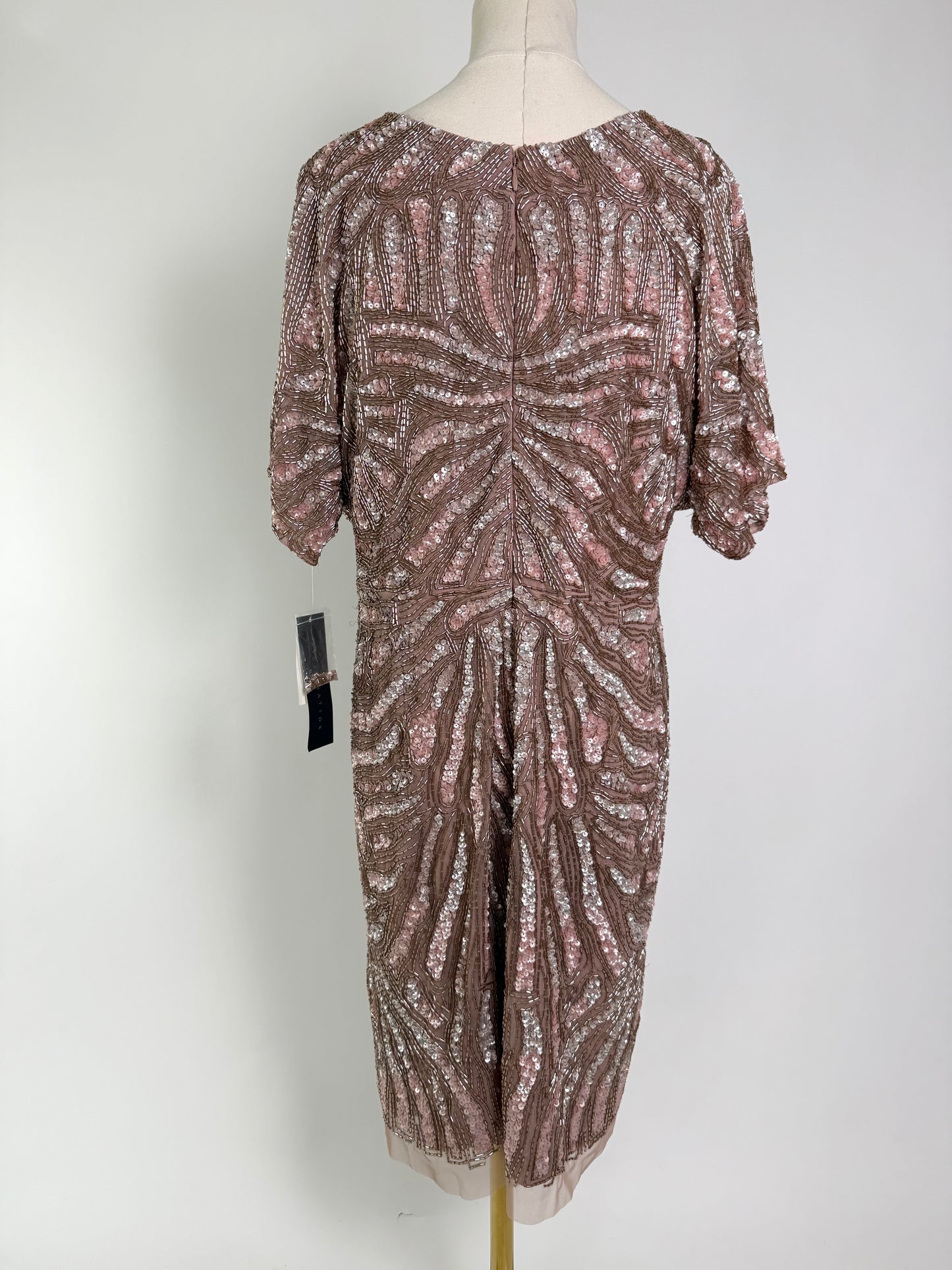 Aidan Mattox Pink Sequin Dress
