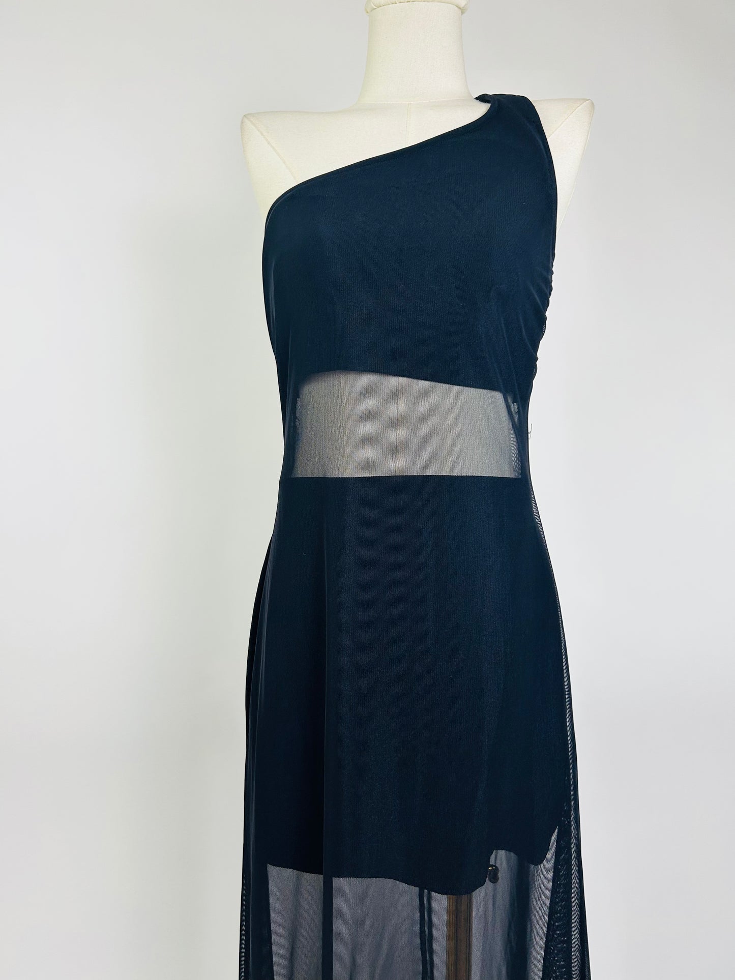 Tadashi Sheer One Shoulder Dress
