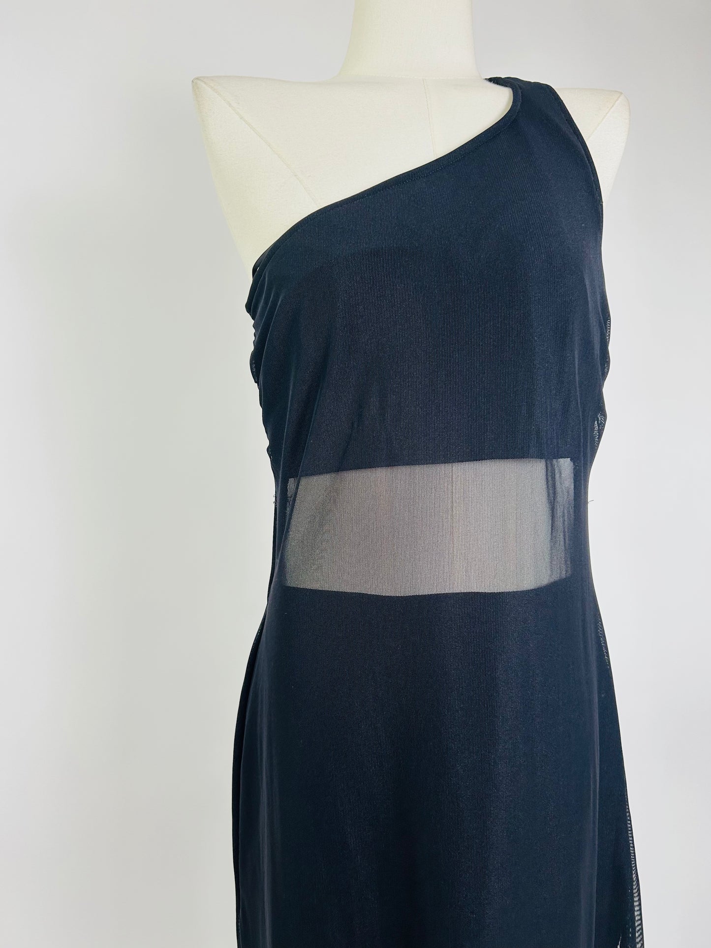 Tadashi Sheer One Shoulder Dress