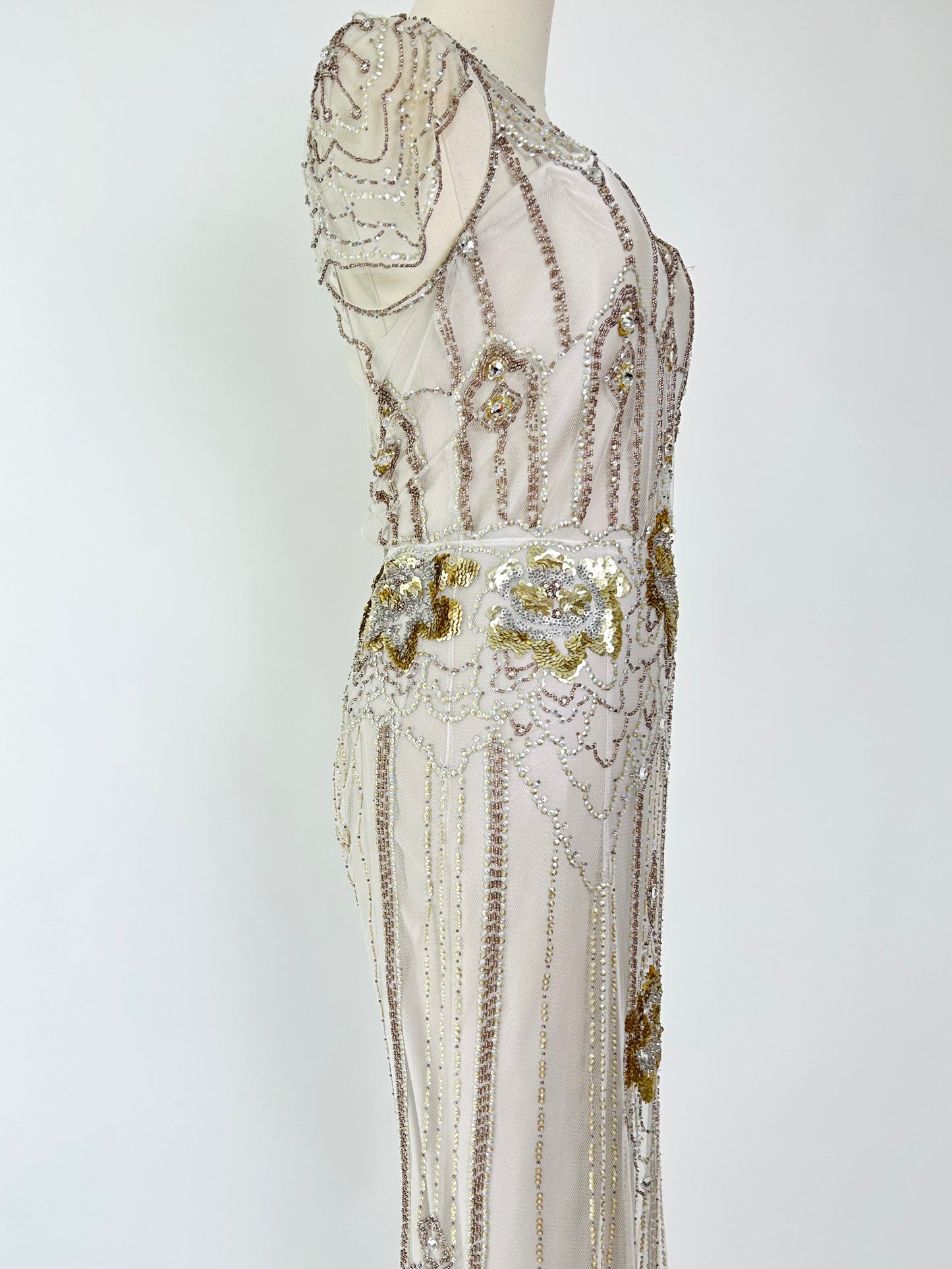 Jenny Packham Eden Beaded Champagne Dress