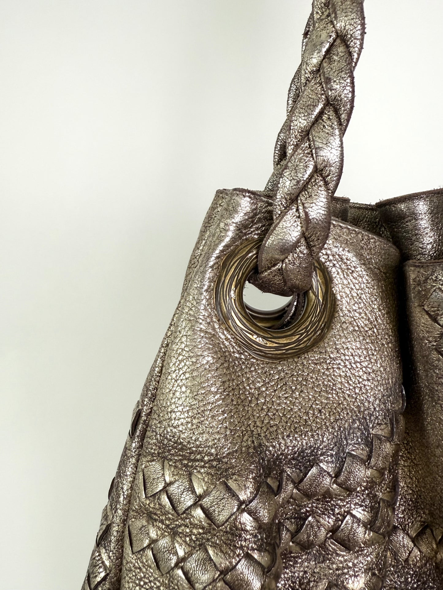 Bottega Vevetta Metallic Handbag