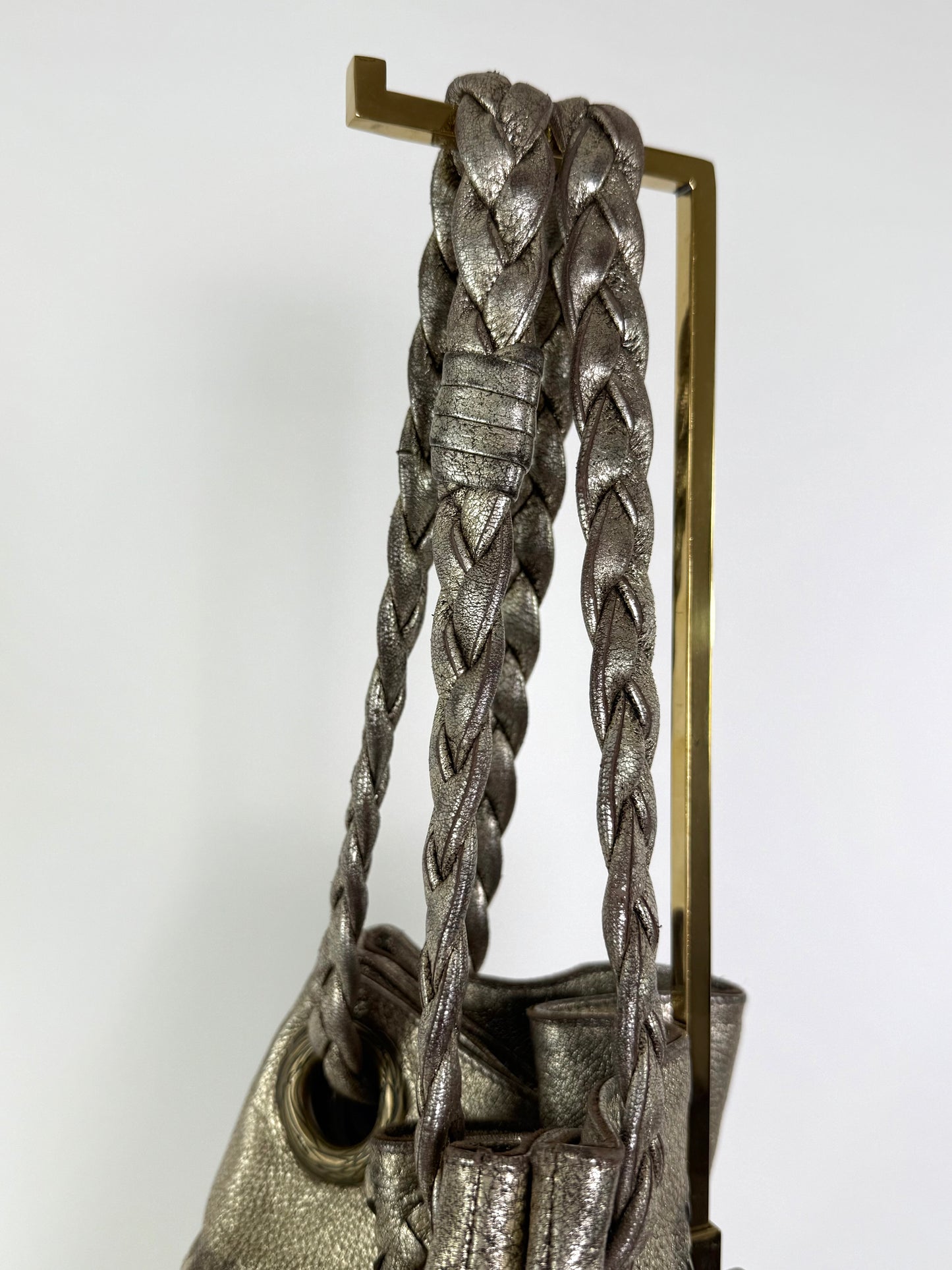 Bottega Vevetta Metallic Handbag