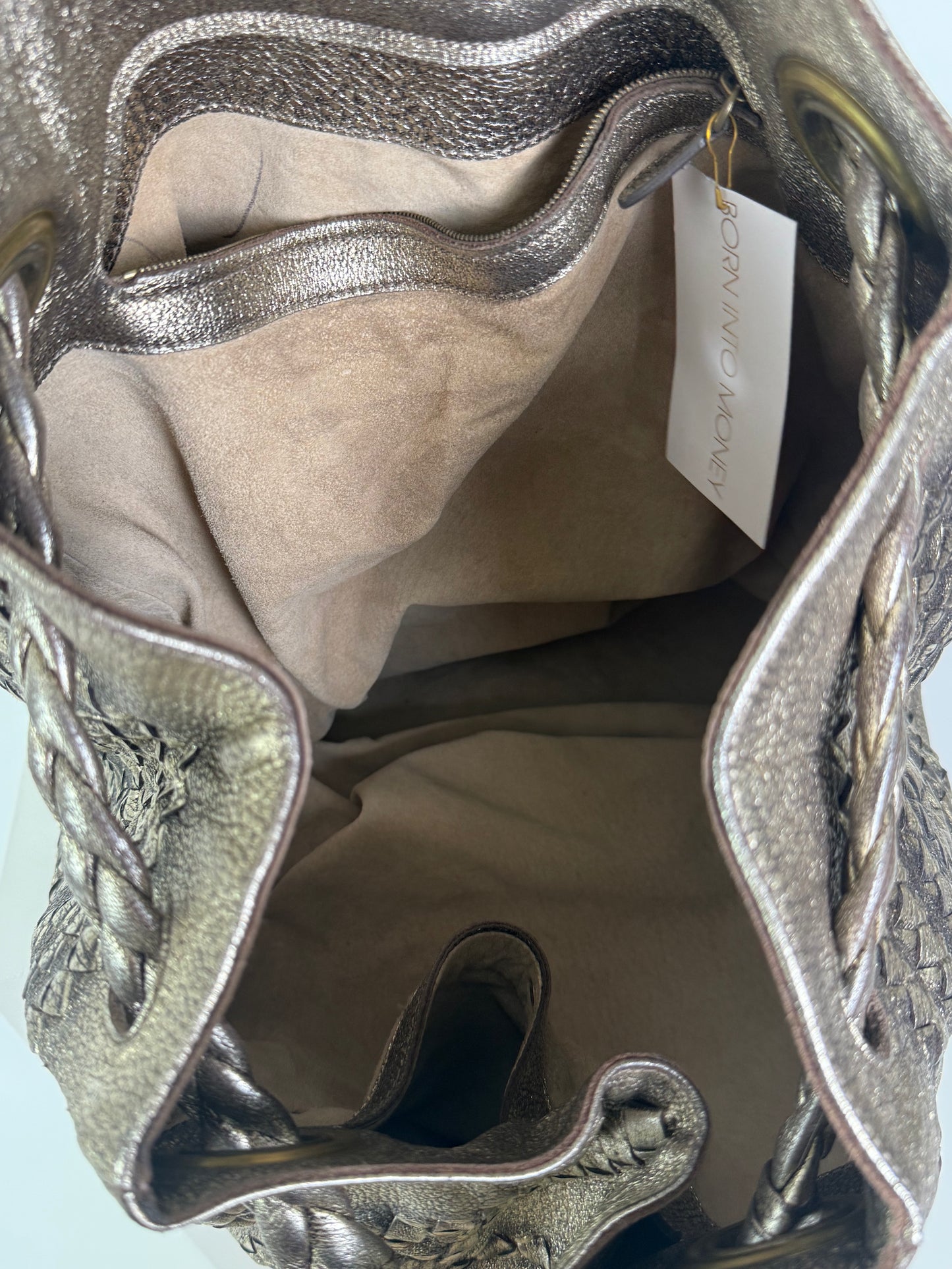 Bottega Vevetta Metallic Handbag