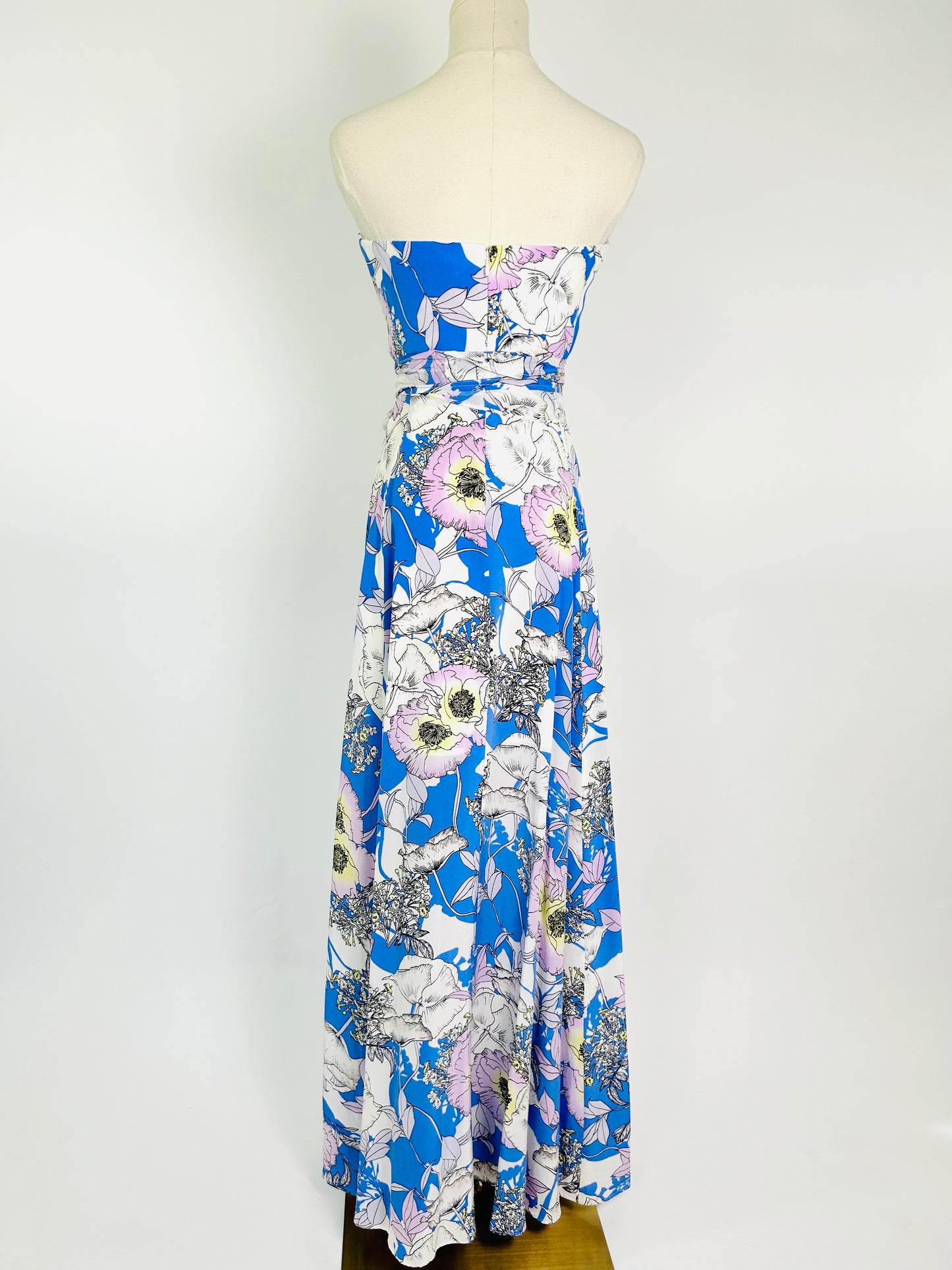 Vintage Halter Floral Dress