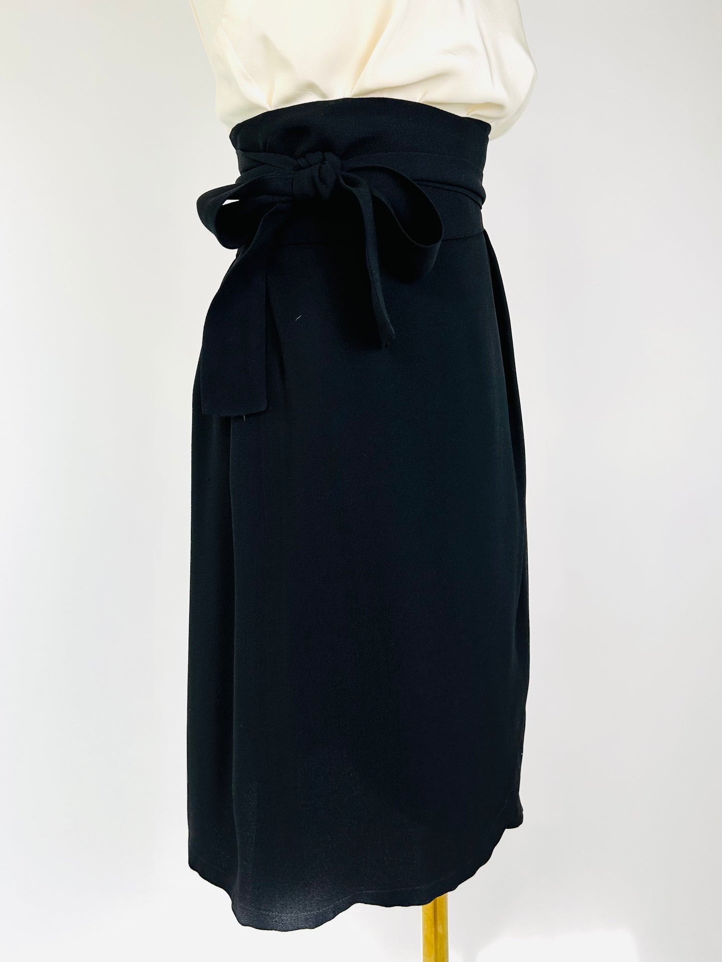 Vintage Saint Laurent Black Skirt