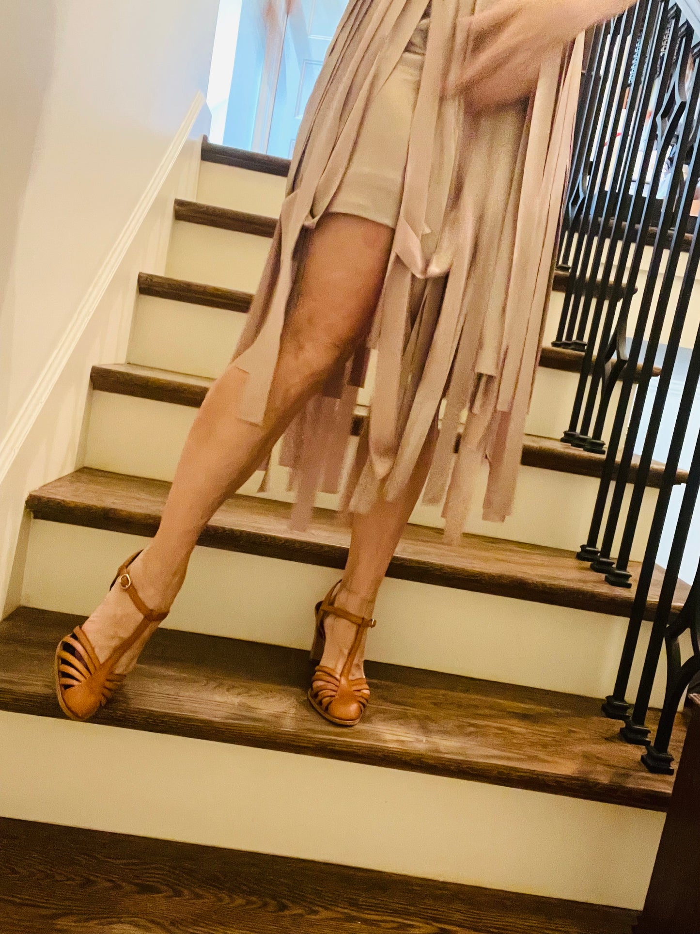 Celine T Strap Leather Heel