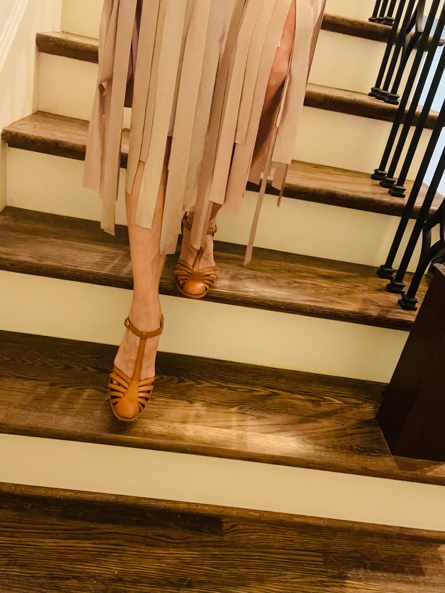 Celine T Strap Leather Heel