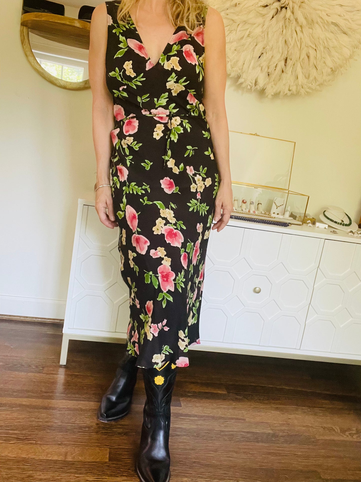 Réalisation Black Floral Dress
