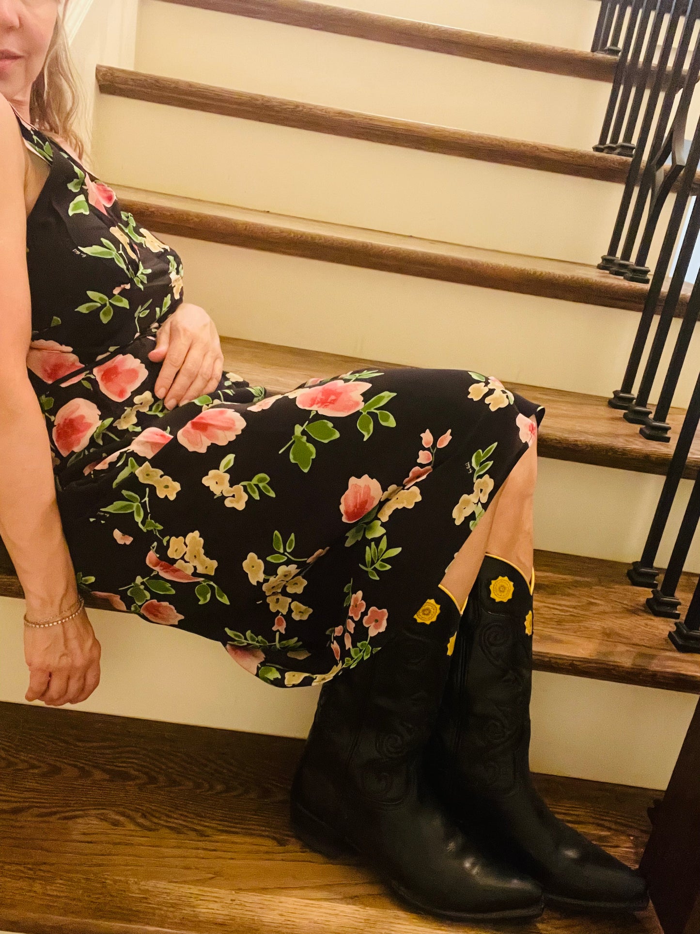 Réalisation Black Floral Dress